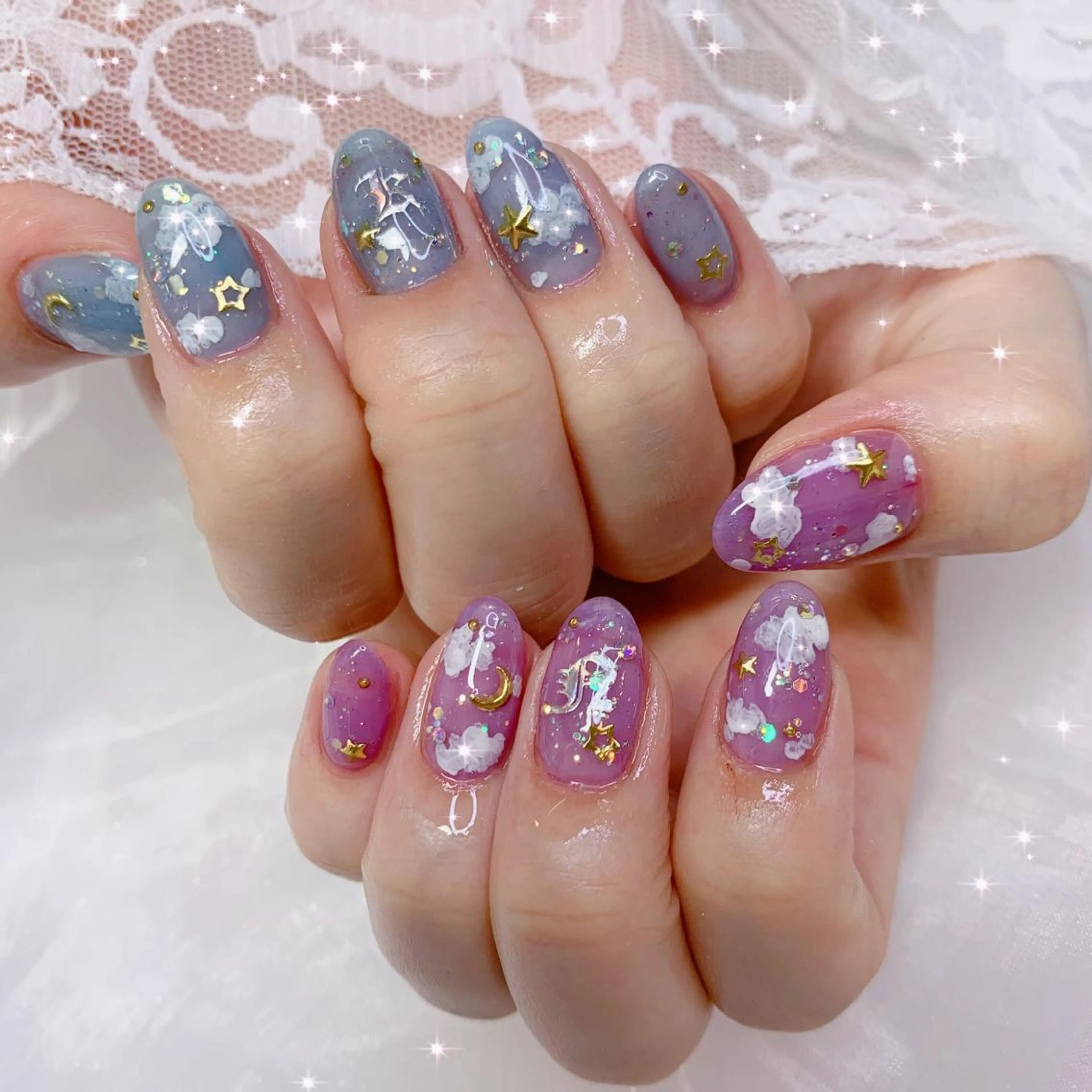 ネイル ハンドネイル La neige* yuki 🐩🌙のネイルデザイン