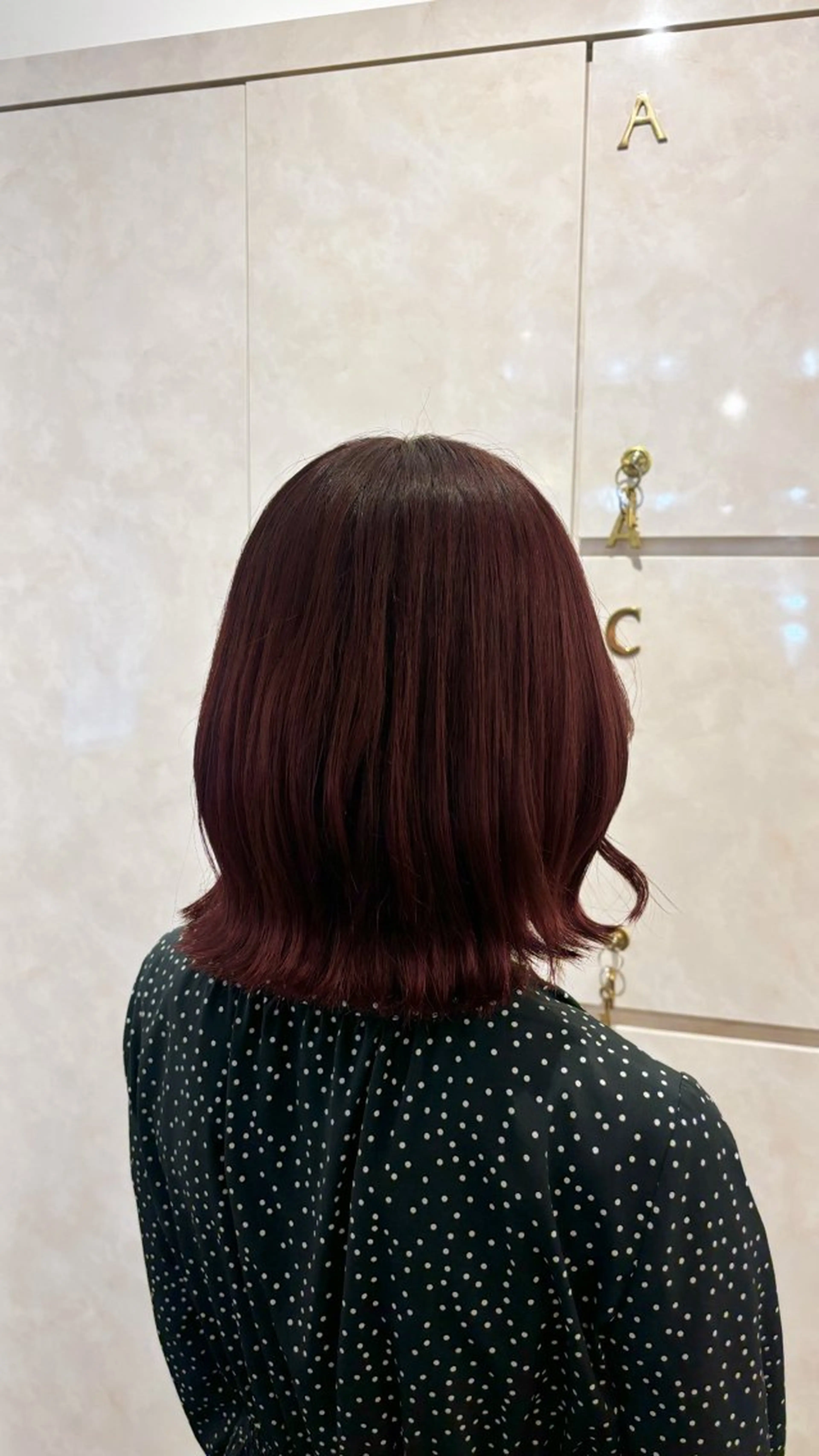 カラー レッドカラー Nakano Noaのヘアスタイル