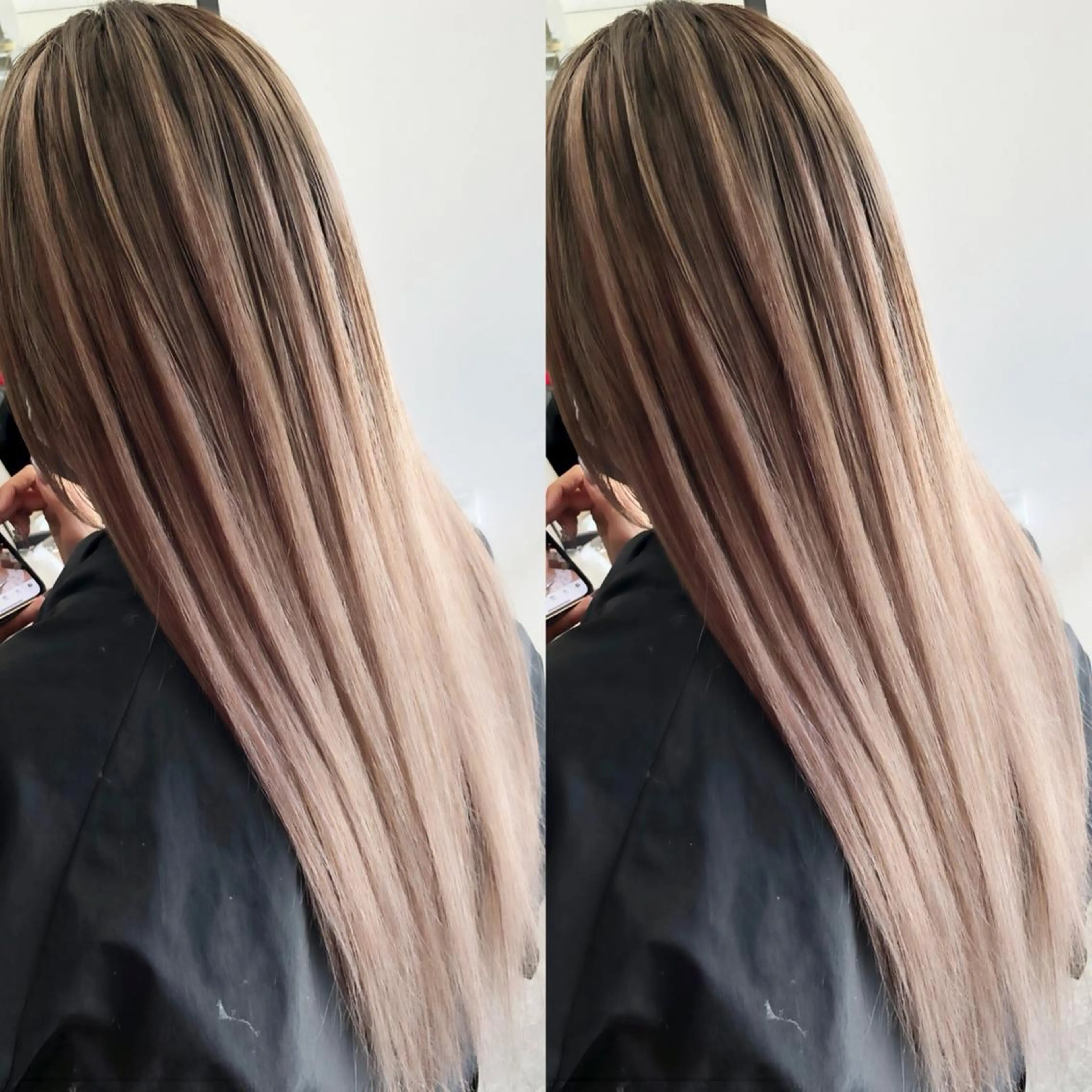 ロング カラー ヘアアレンジ バレイヤージュ エクステ レイヤーカット レイヤー/エクステ alpha下妻のヘアスタイル