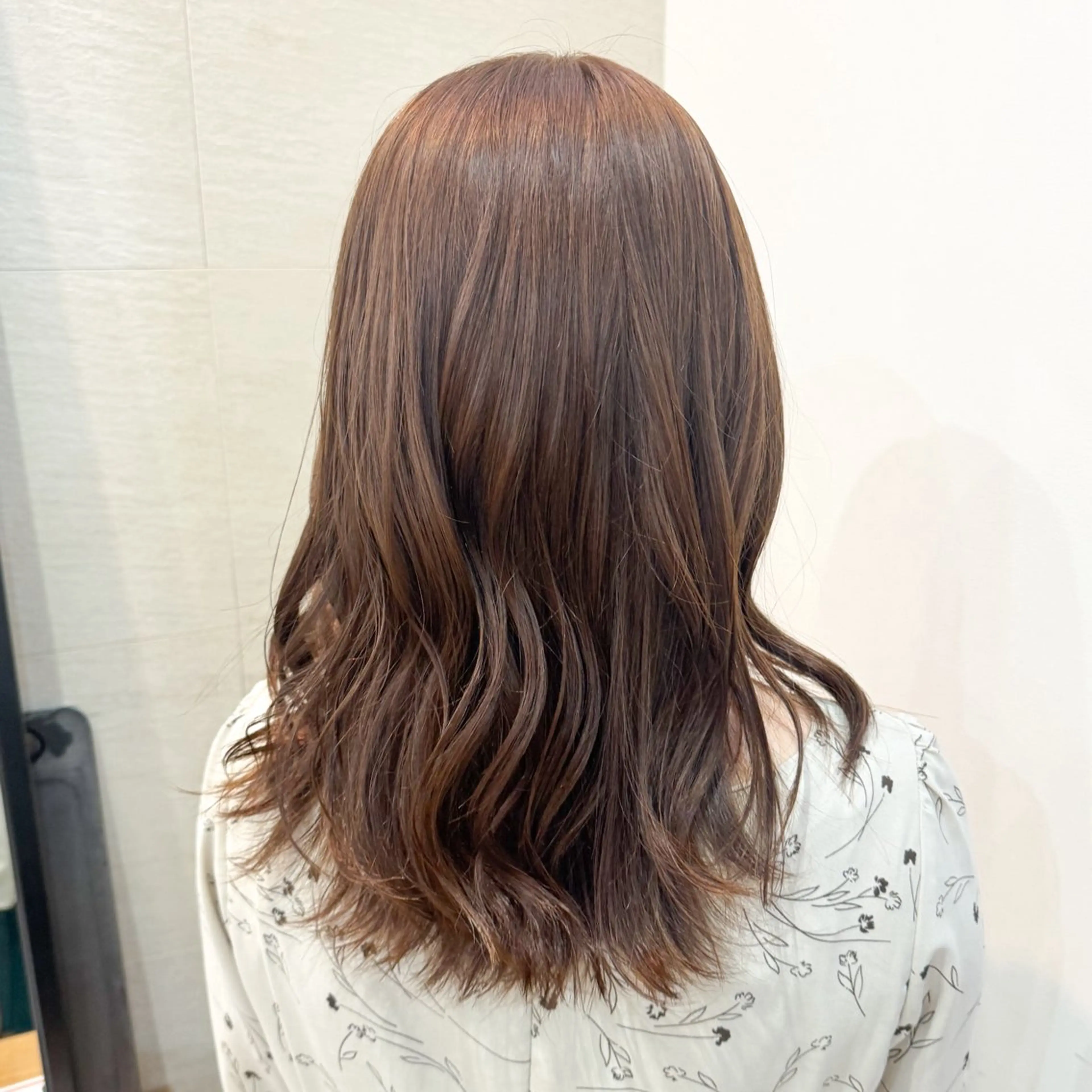 ミディアム ヘアカラー トリートメント 透明感カラー/レイ ヤー/Nana🌈のヘアスタイル