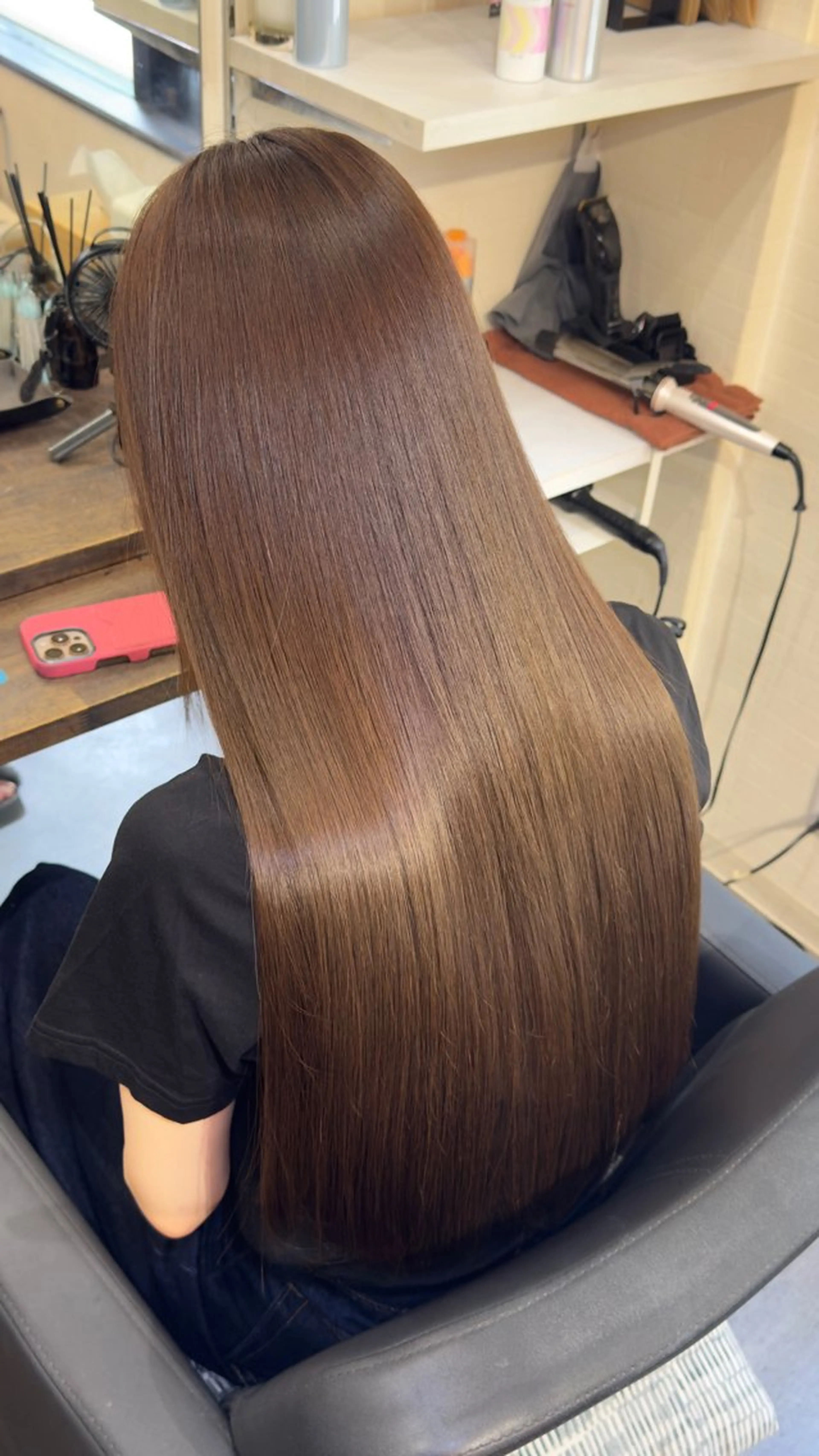 ロング 髪質改善 ヘアカラー トリートメント 100%高級人毛使用 LANIUMEDAのヘアスタイル