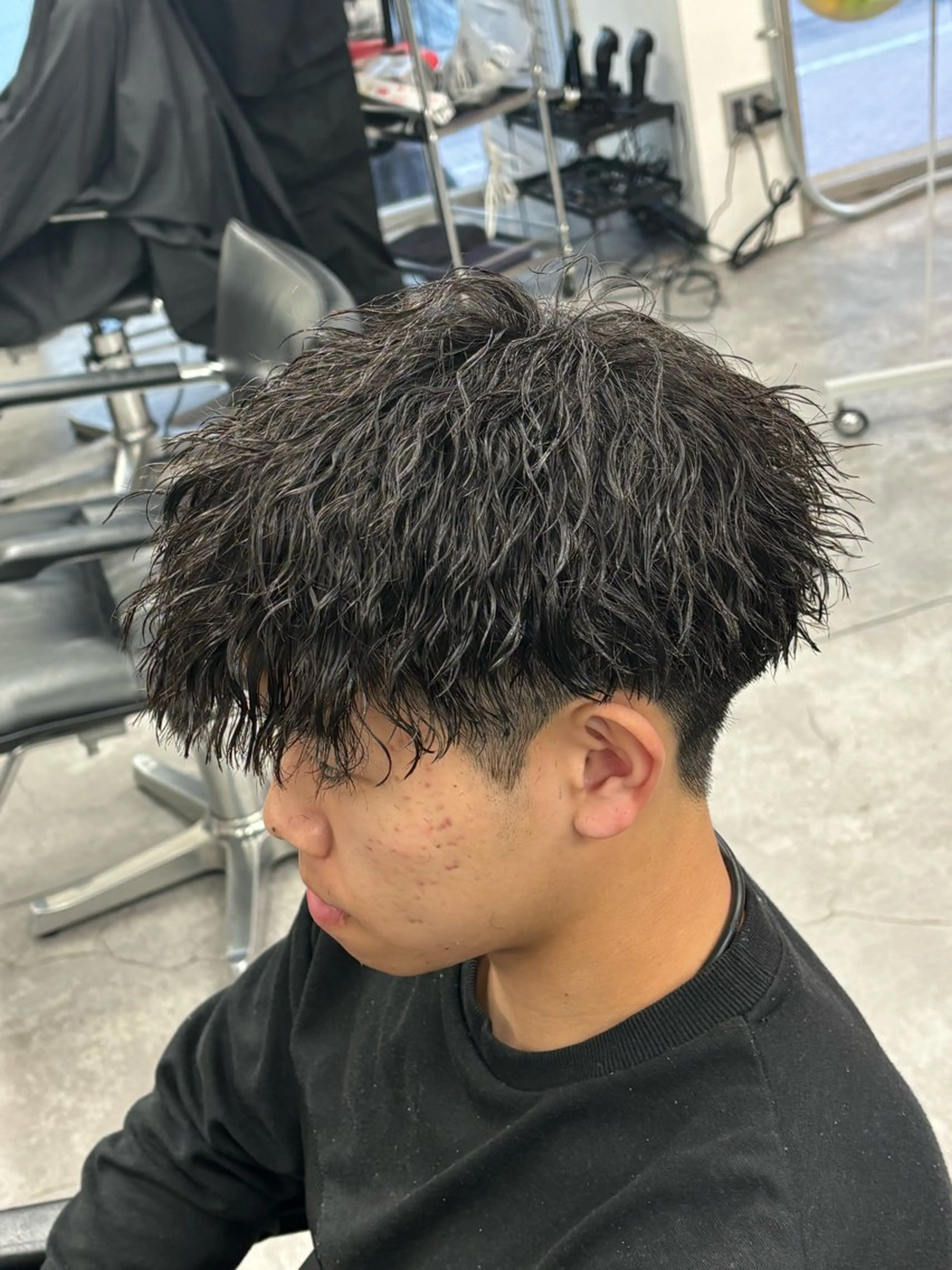 ショート パーマ メンズ カット パーマ ヘアセット お悩み解消✨/ メンズパーマ✨/直樹のヘアスタイル