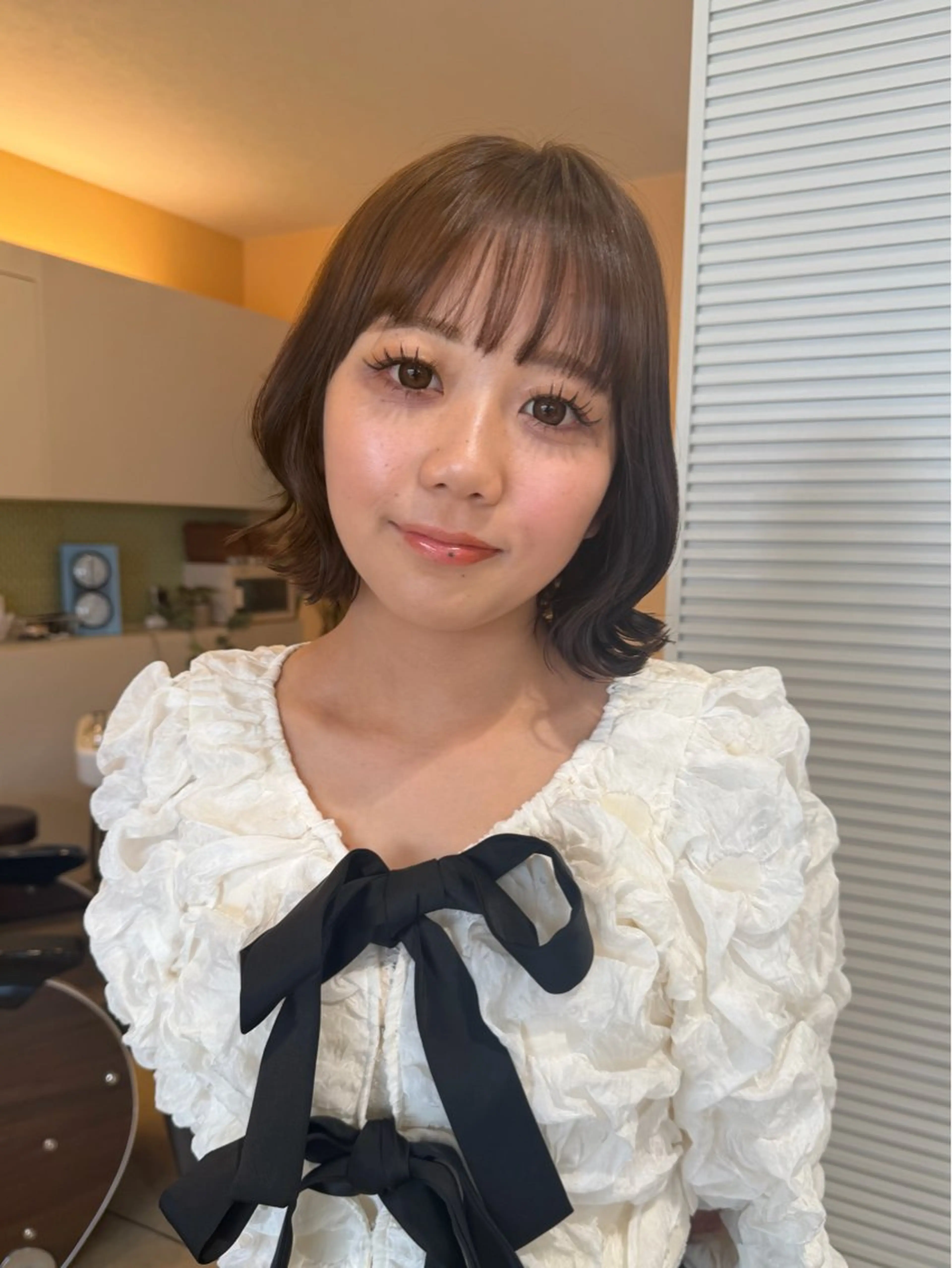 ショート カラー ヘアアレンジ カット ヘアカラー トリートメント ほのか/レイヤー/ 透明感/髪質改善☆*のヘアスタイル