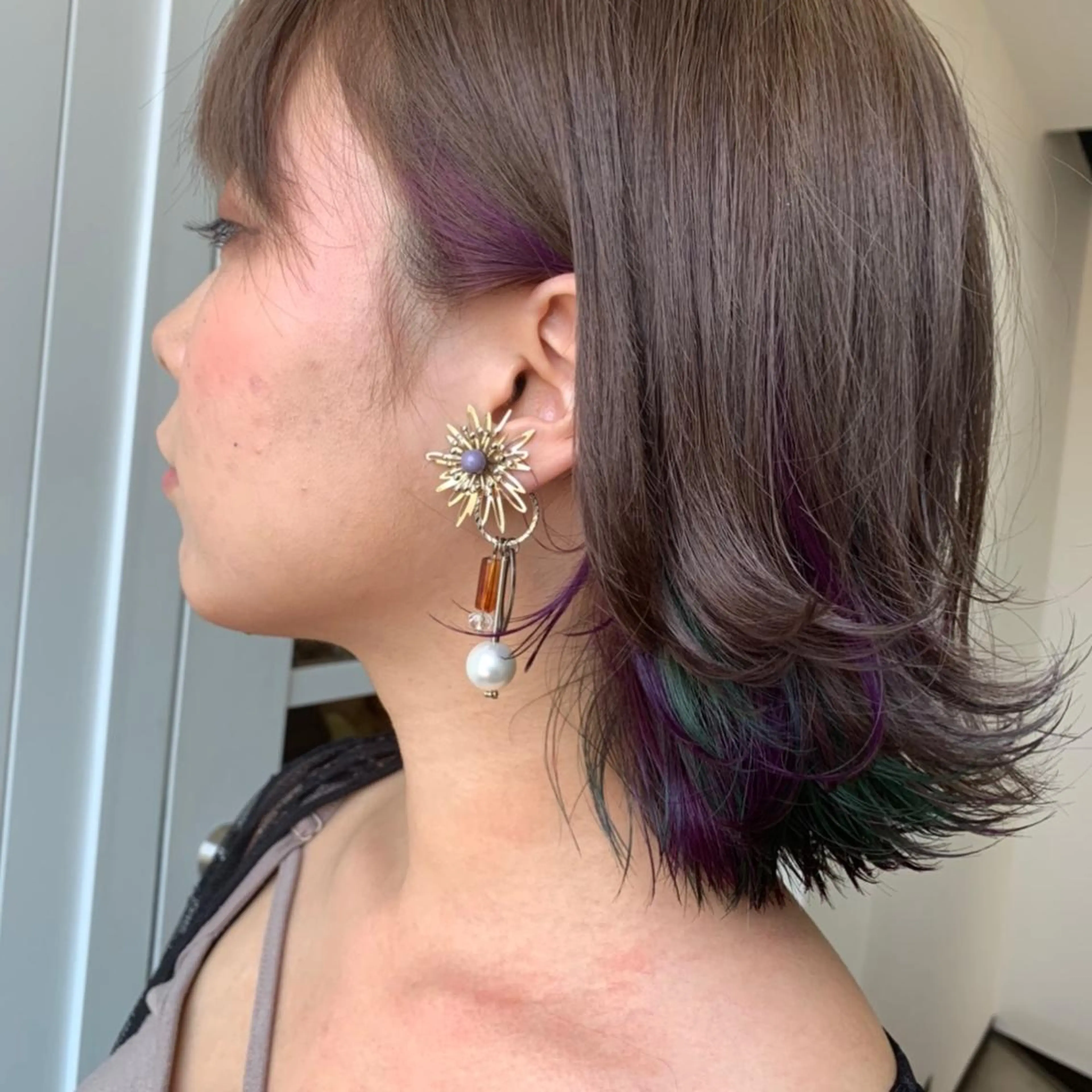 ミディアム カラー 韓国ヘア /男女☘️ 細江 美紅のヘアスタイル