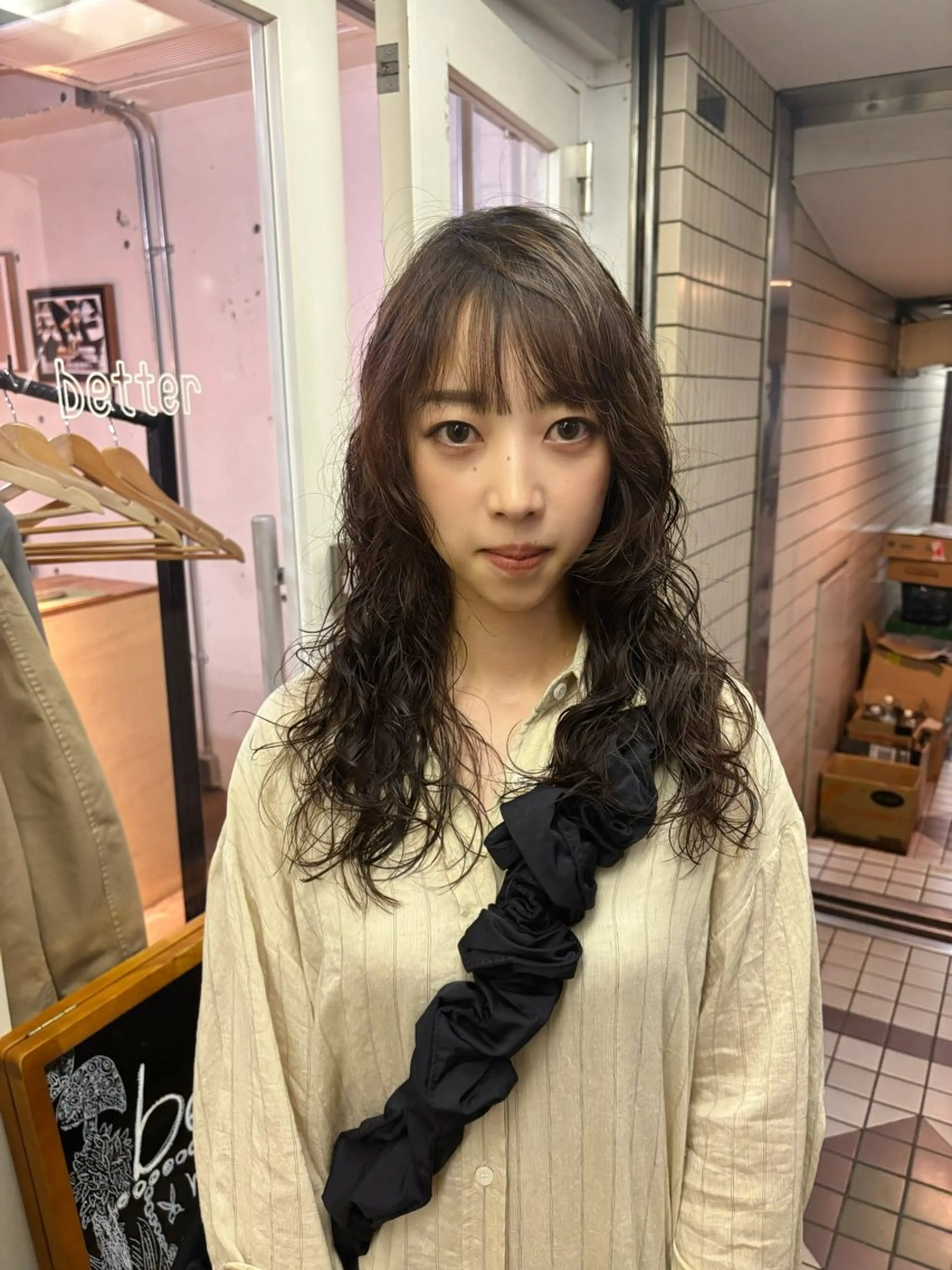 ロング パーマ カット パーマ kaito パーマ募集！🔵のヘアスタイル