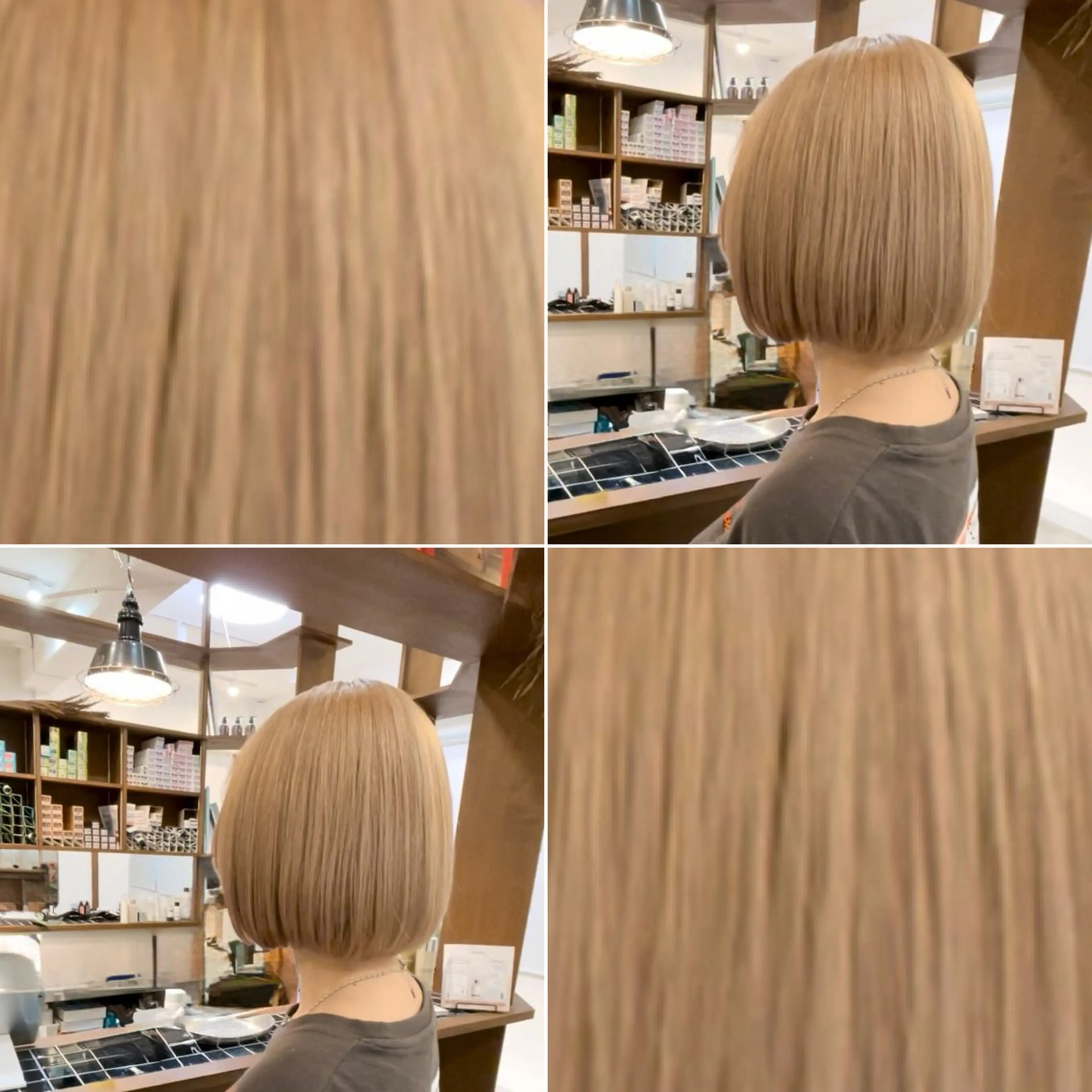 ショート まろやかなベージュ 小池春樹のヘアスタイル