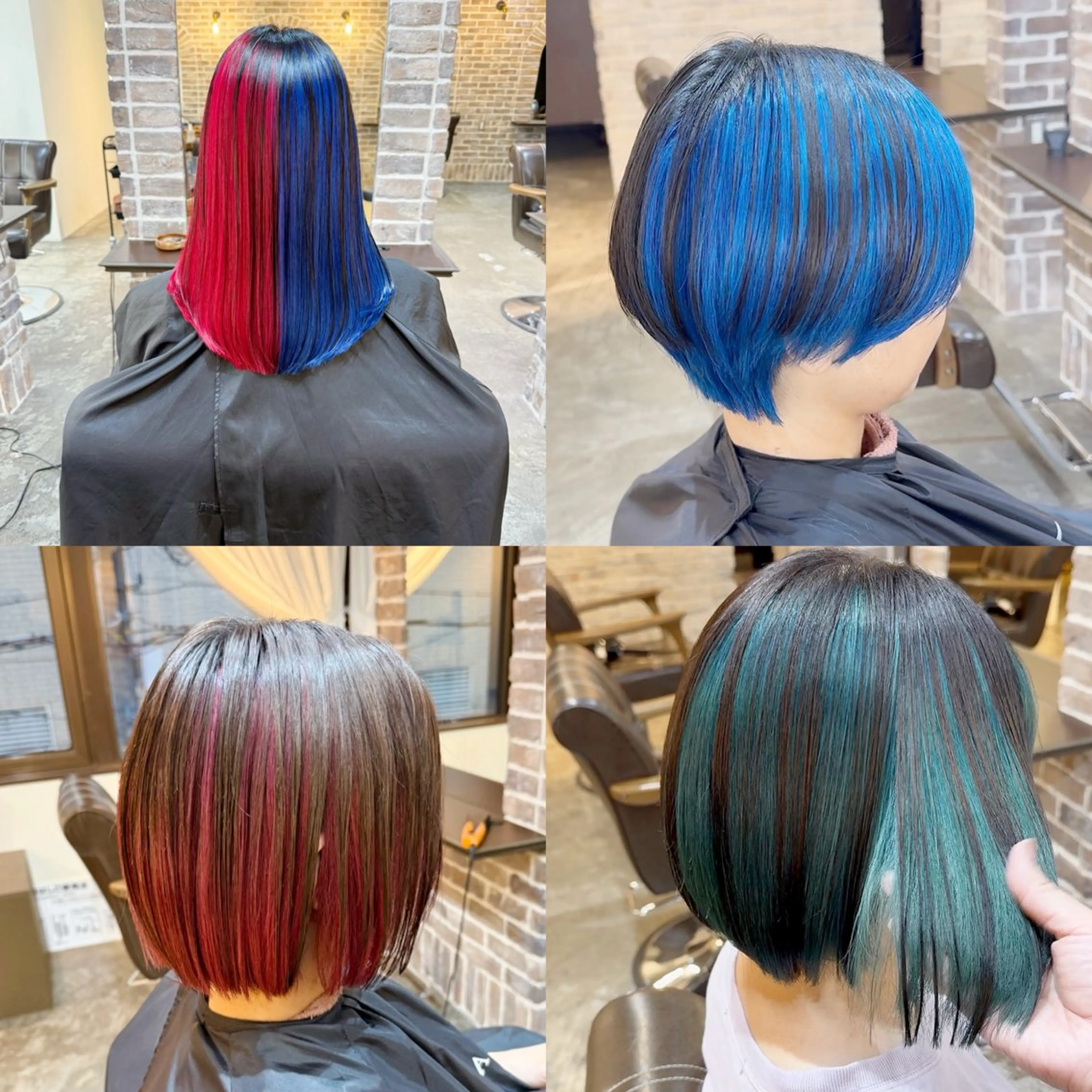 カラー ブリーチ カット ヘアカラー トリートメント 艶カラー/インナー /グラデ/大西小百合のヘアスタイル