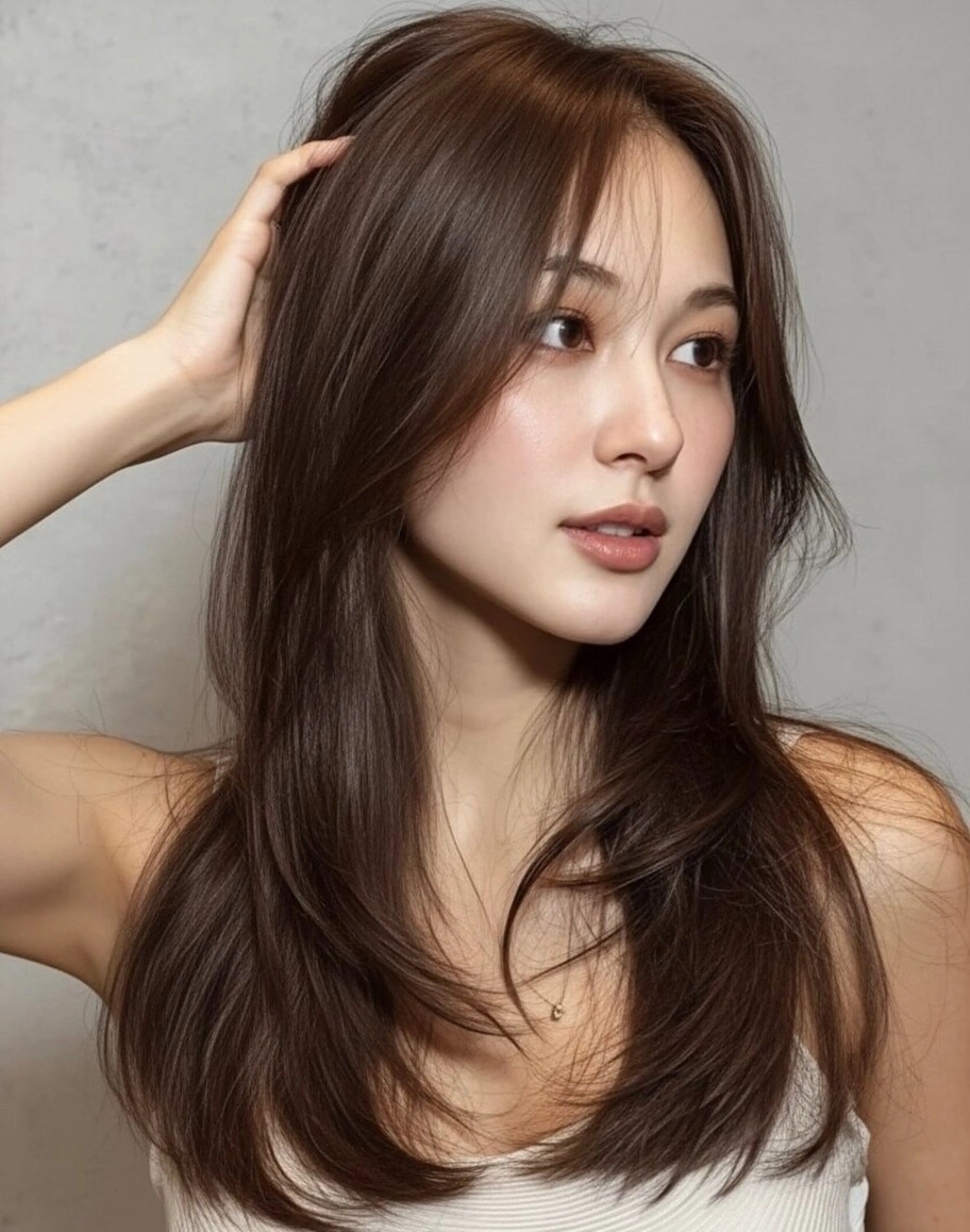 ロング カット トリートメント 🤍韓国髪質改善🤍 クメユウキのヘアスタイル