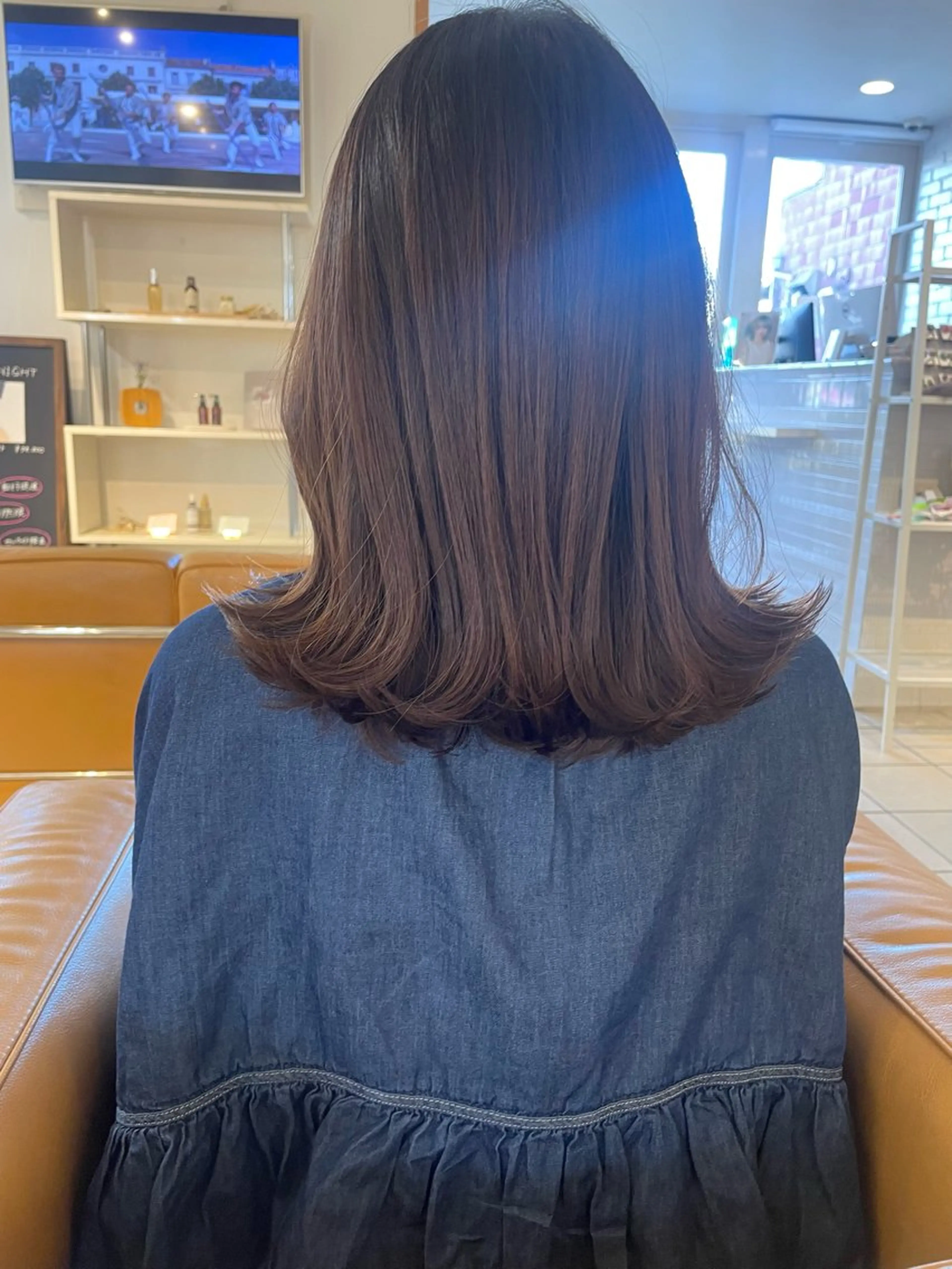 ミディアム 🌿透明感カラー 松本麻里奈🌼のヘアスタイル