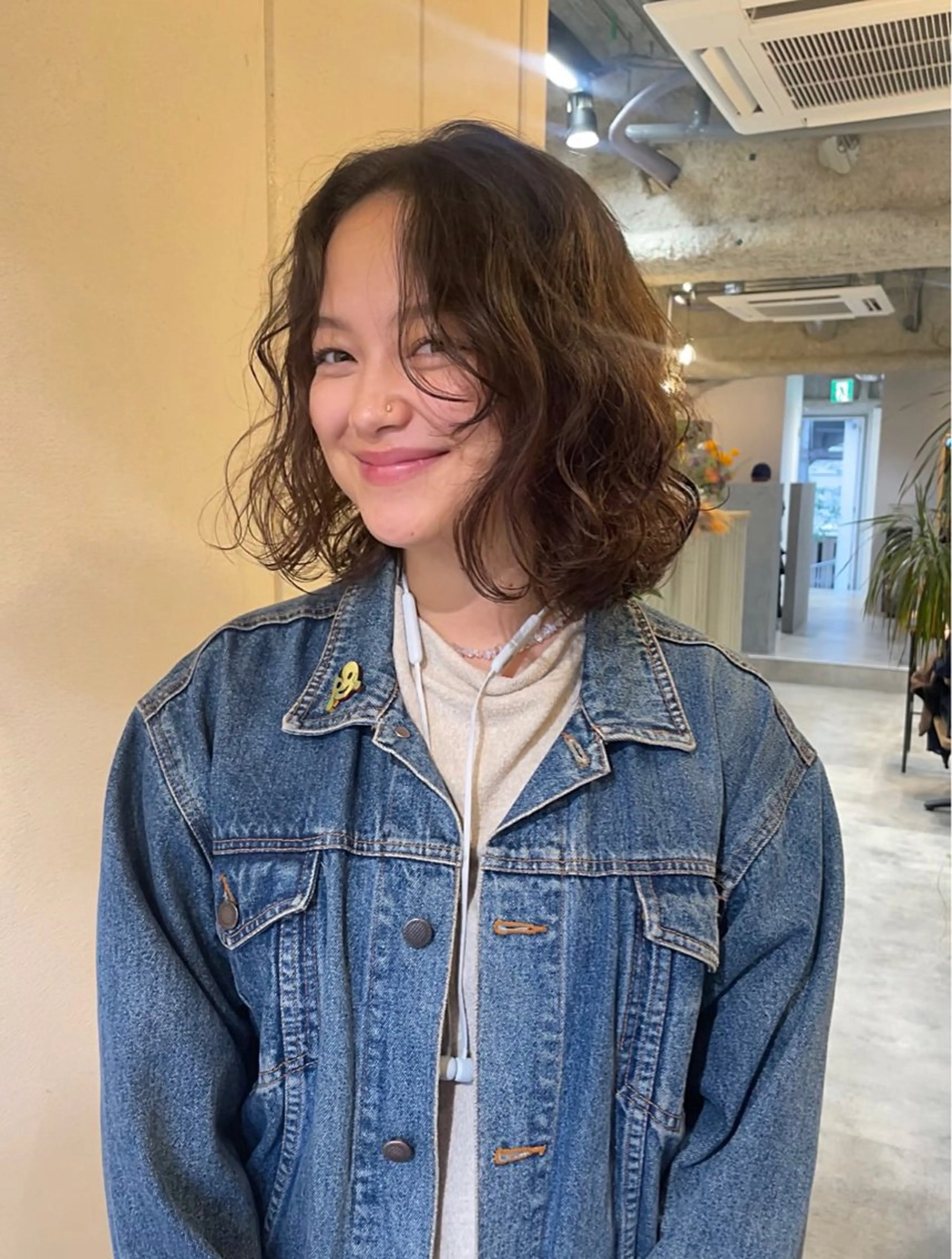ミディアム カラー ベージュカラー カット ヘアカラー 狩野 羅夢のヘアスタイル