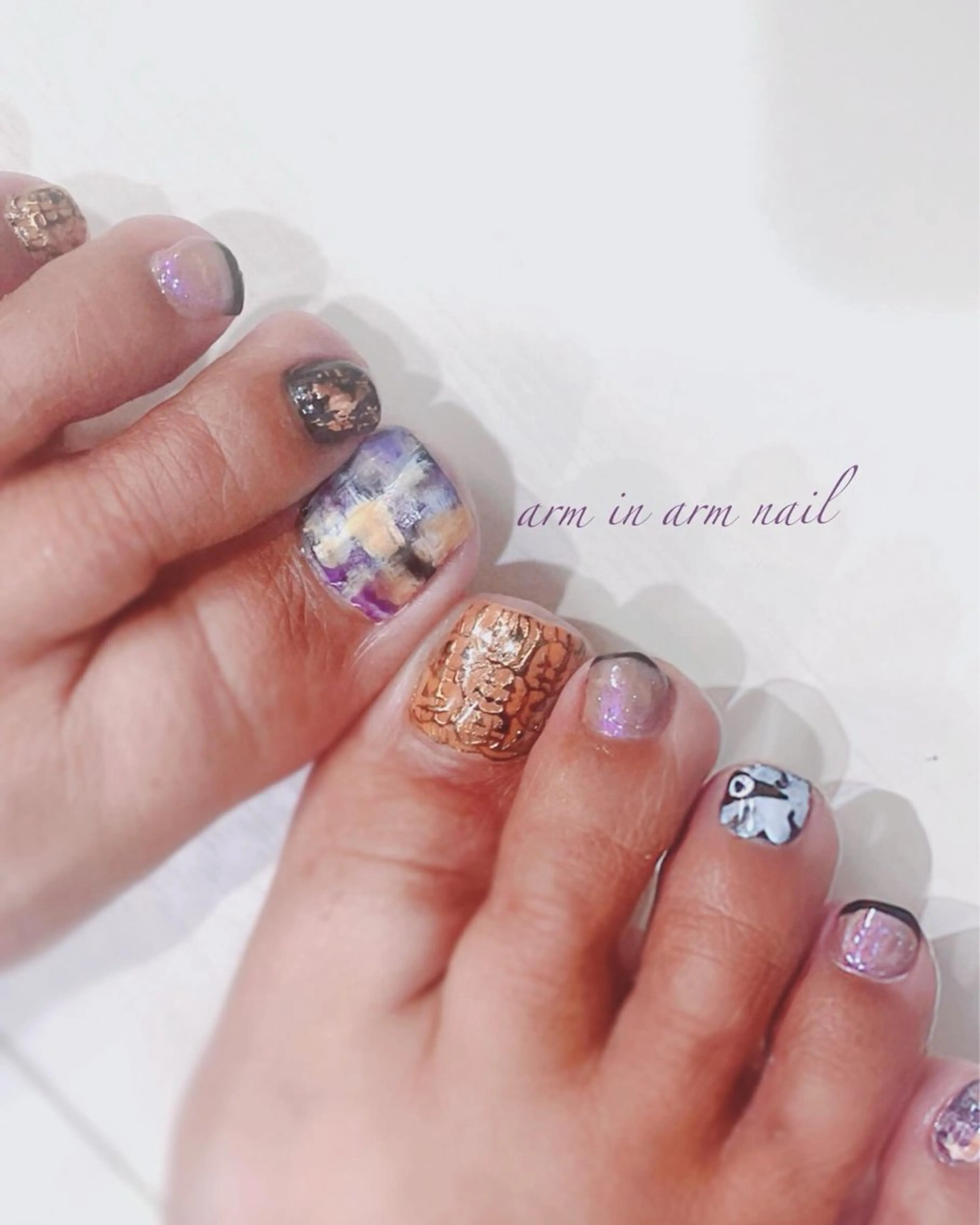 ネイル arm in arm ︎✿Yamamotoのマツエク・マツパデザイン