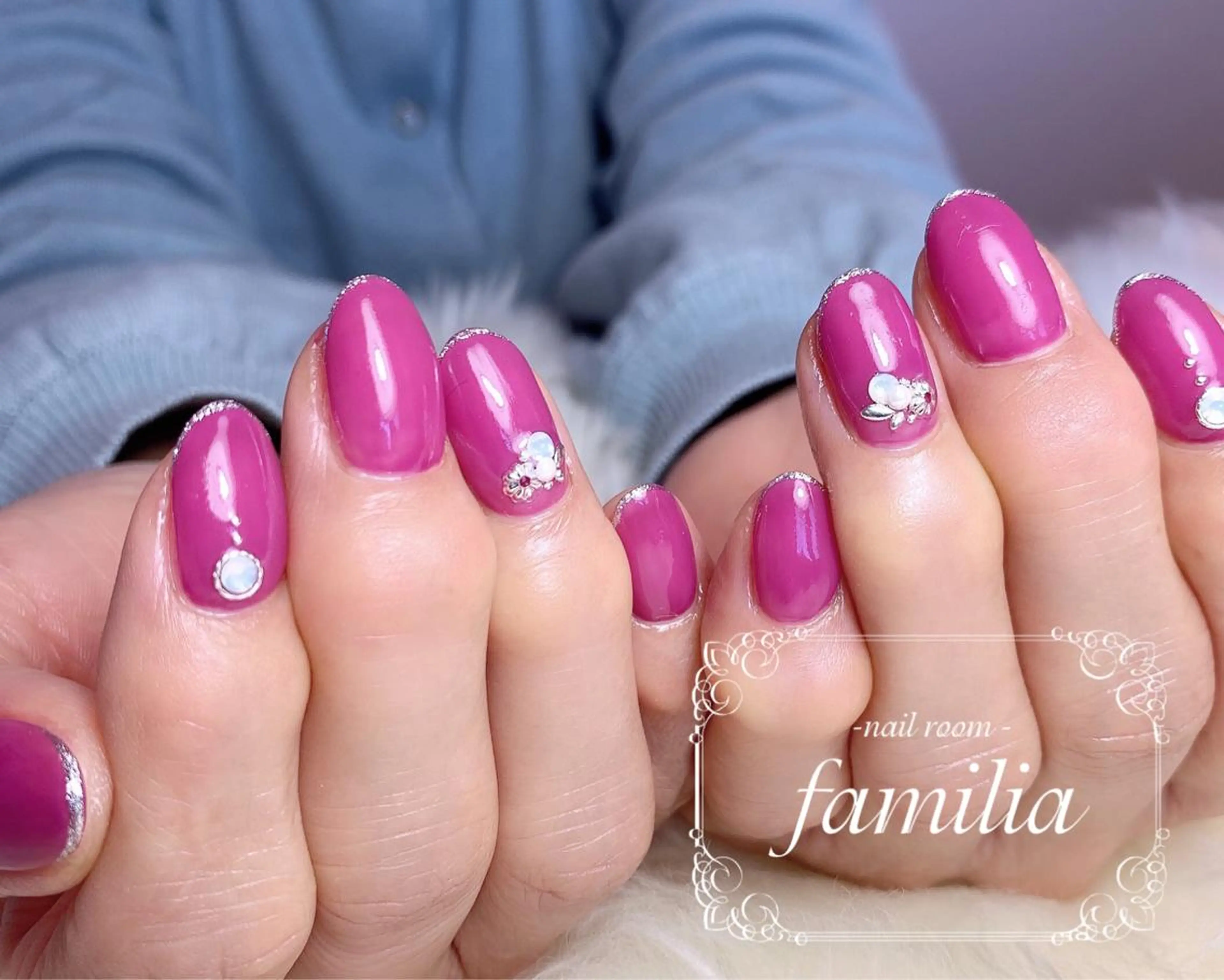 ネイル ラメ(グリッター) -nailroom- familiaのネイルデザイン
