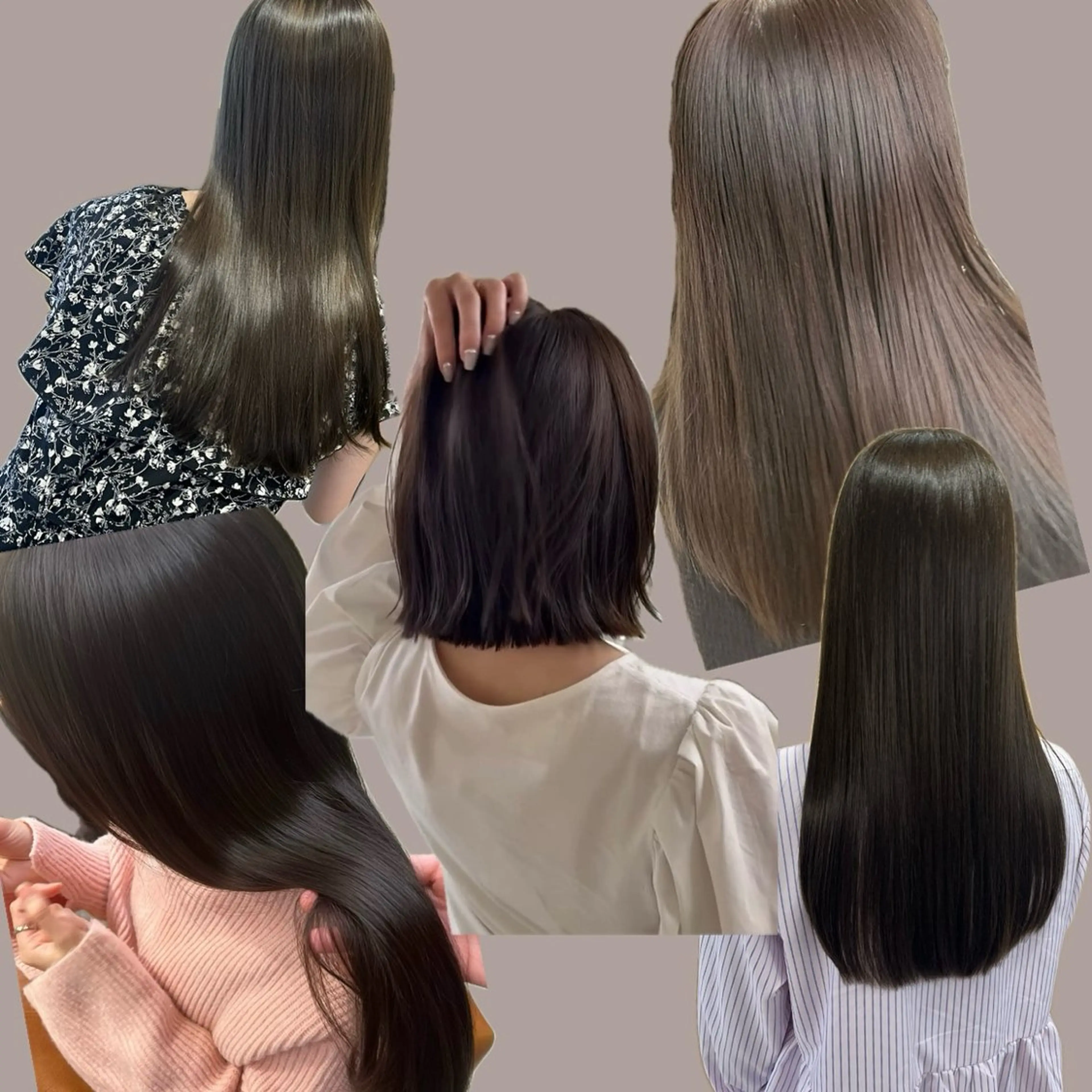 セミロング カラー カット ヘアカラー Kasumi | くすみブラウン×渋谷のヘアスタイル