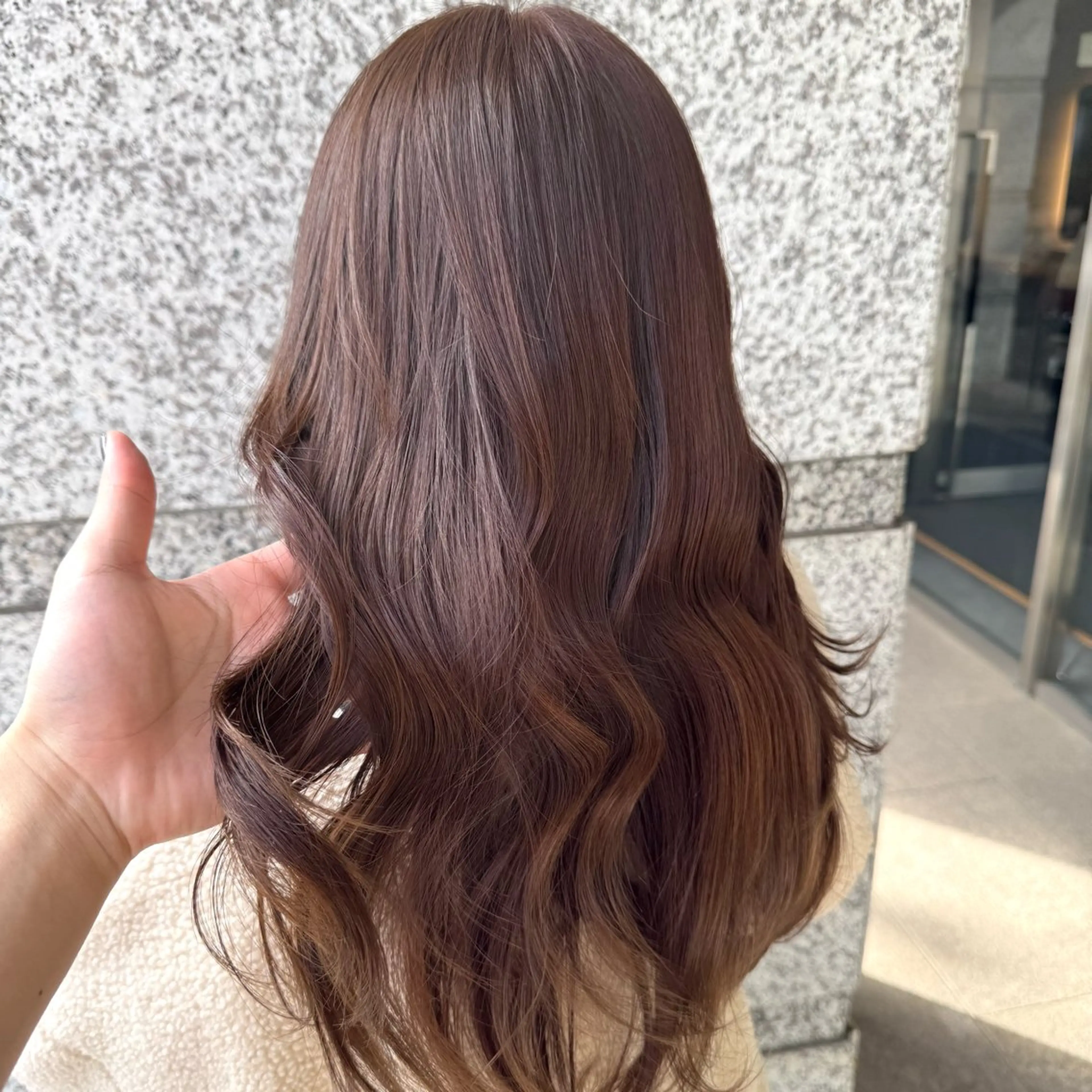 ロング カラー ヘアアレンジ ヘアカラー ブリーチなしカラー /新百合ヶ丘/安形翔のヘアスタイル