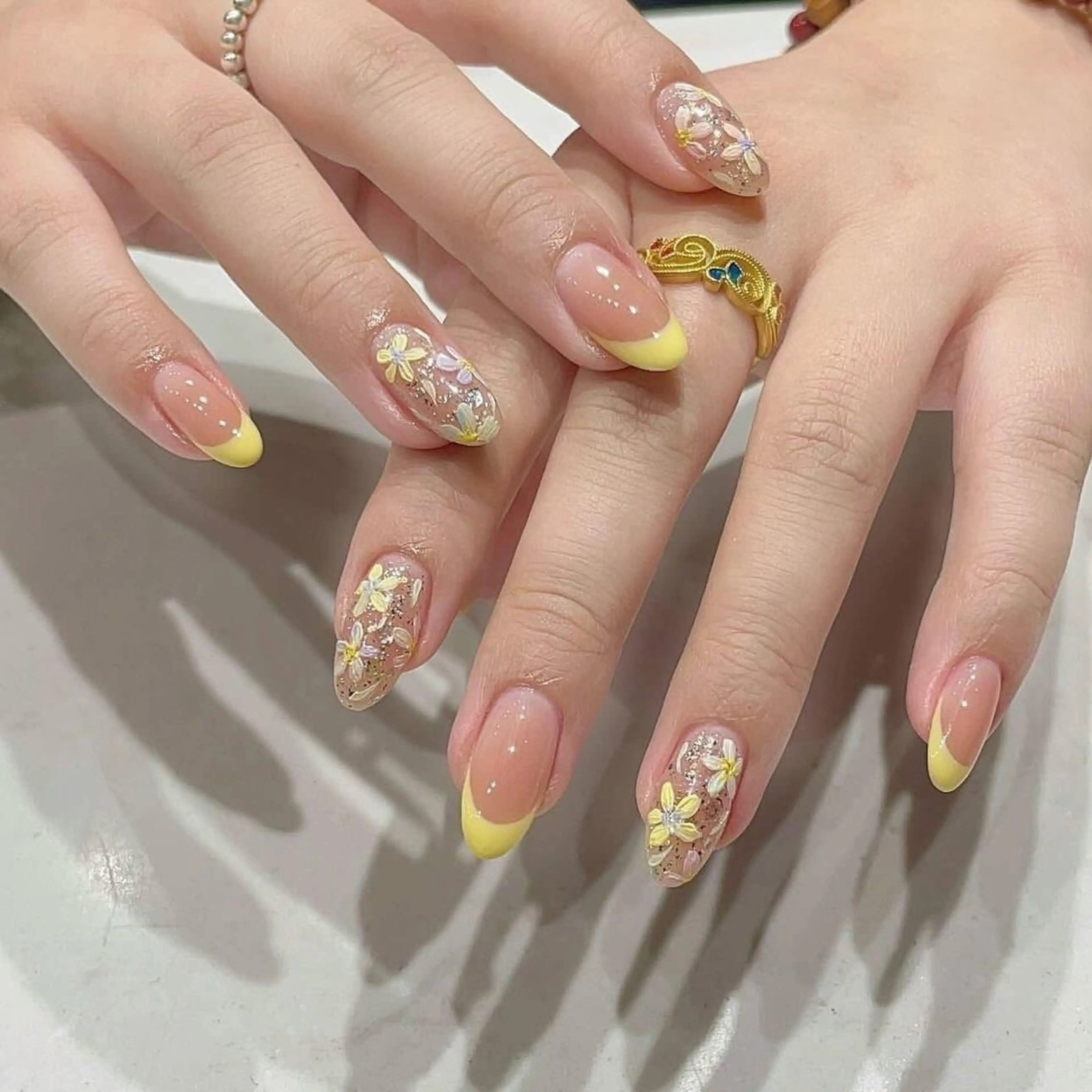 [Hand nail ]☘️「デザイン10本」☘️☘️150分以内アートやり放題/パーツつけ放題☘️☘️の写真
