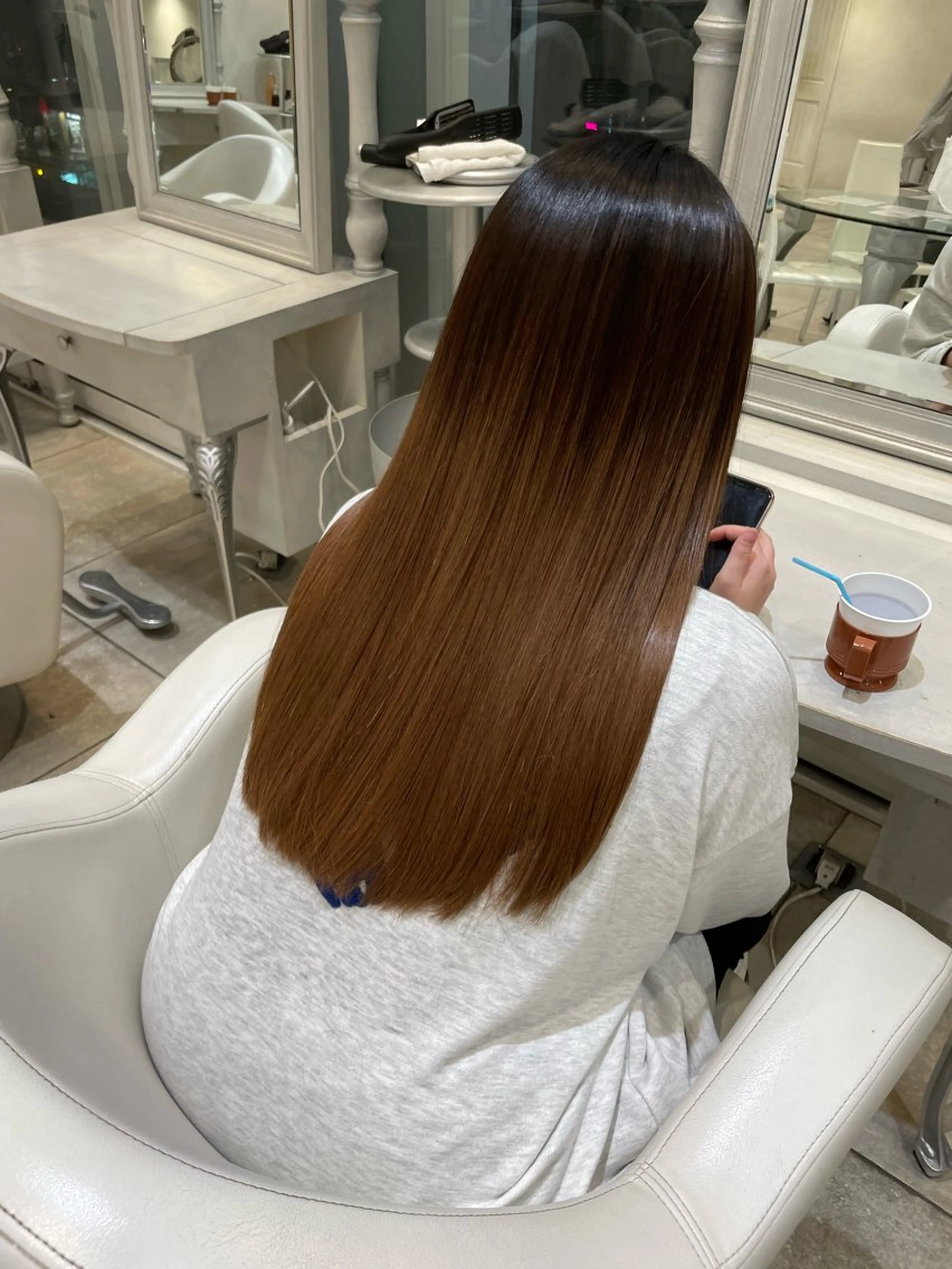 ロング 髪質改善 佐久間 柊里のヘアスタイル