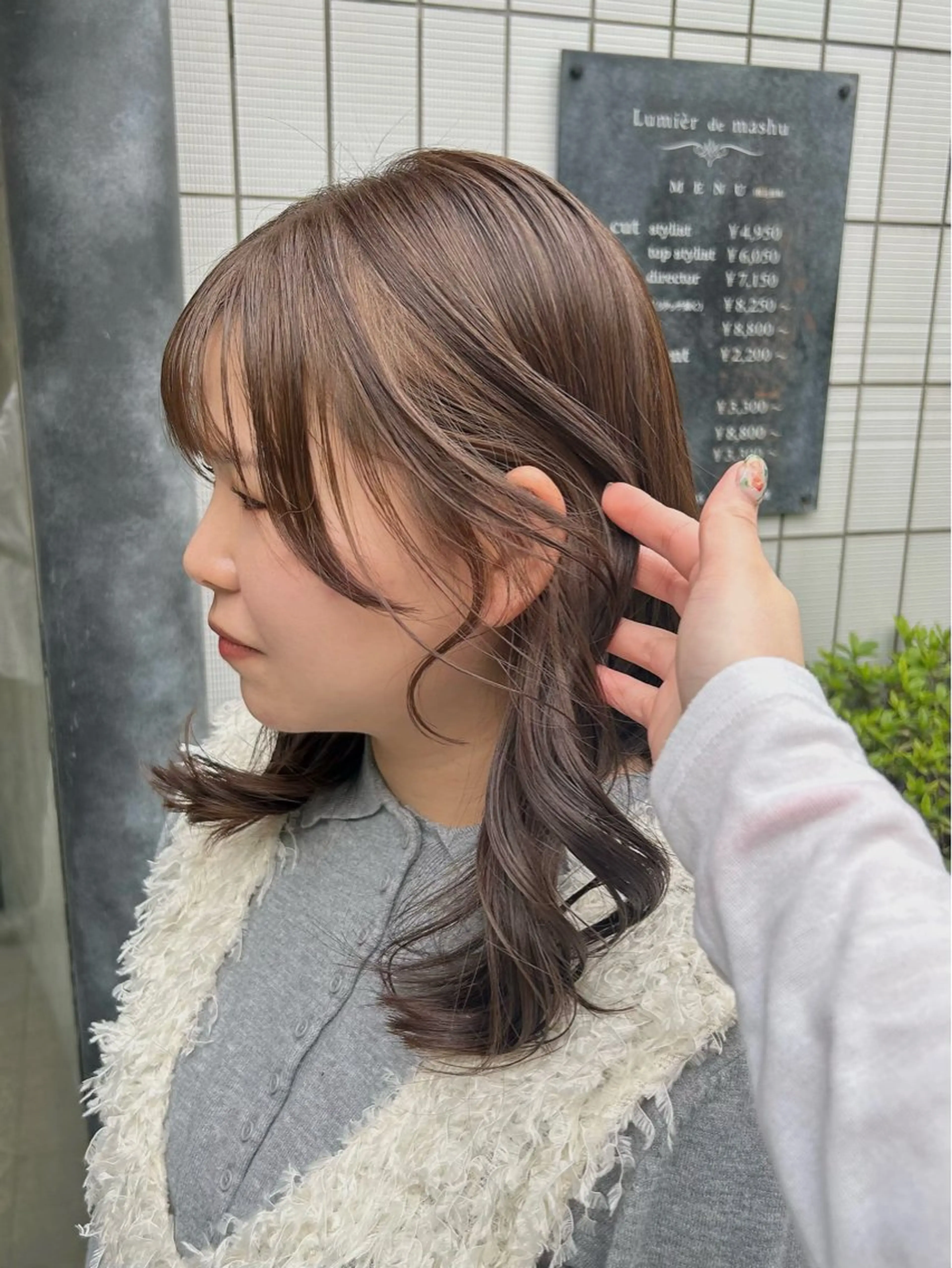 ミディアム カット ヘアカラー ボブレイヤー/ ブリーチ/miyuuのヘアスタイル