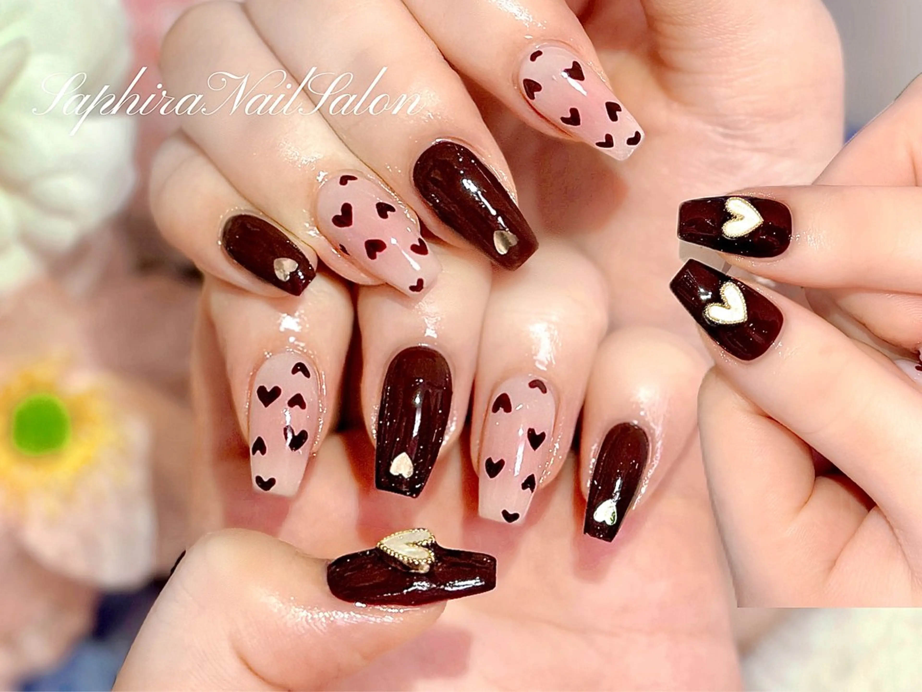 カラー ハンドネイル Saphiraネイル サロン錦糸町のネイルデザイン