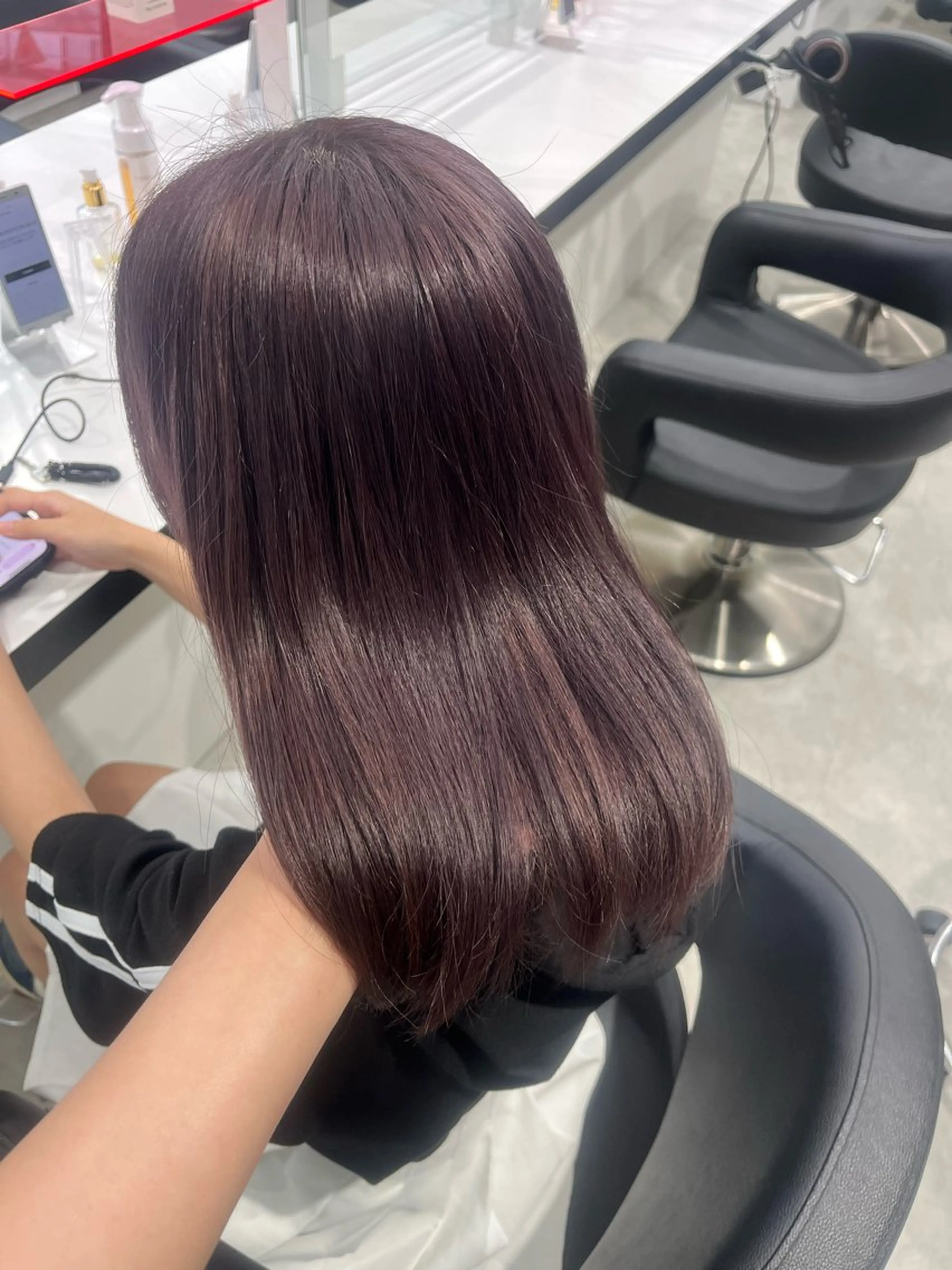 ミディアム カラー みう/仙台/暖色/ 艶髪/顔周りカット/のヘアスタイル