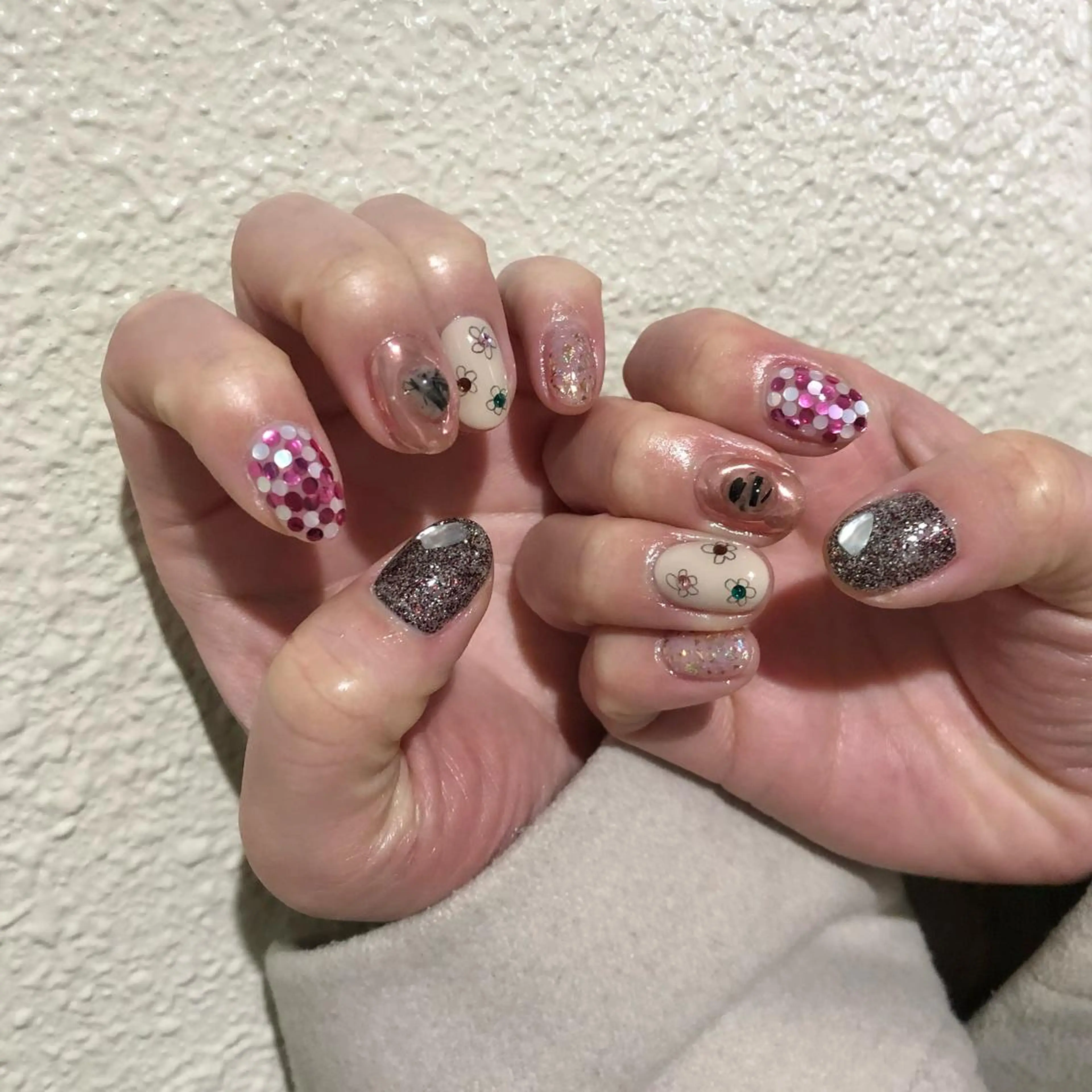 ネイル パラあり！フィルイン 美フォルムのネイルデザイン