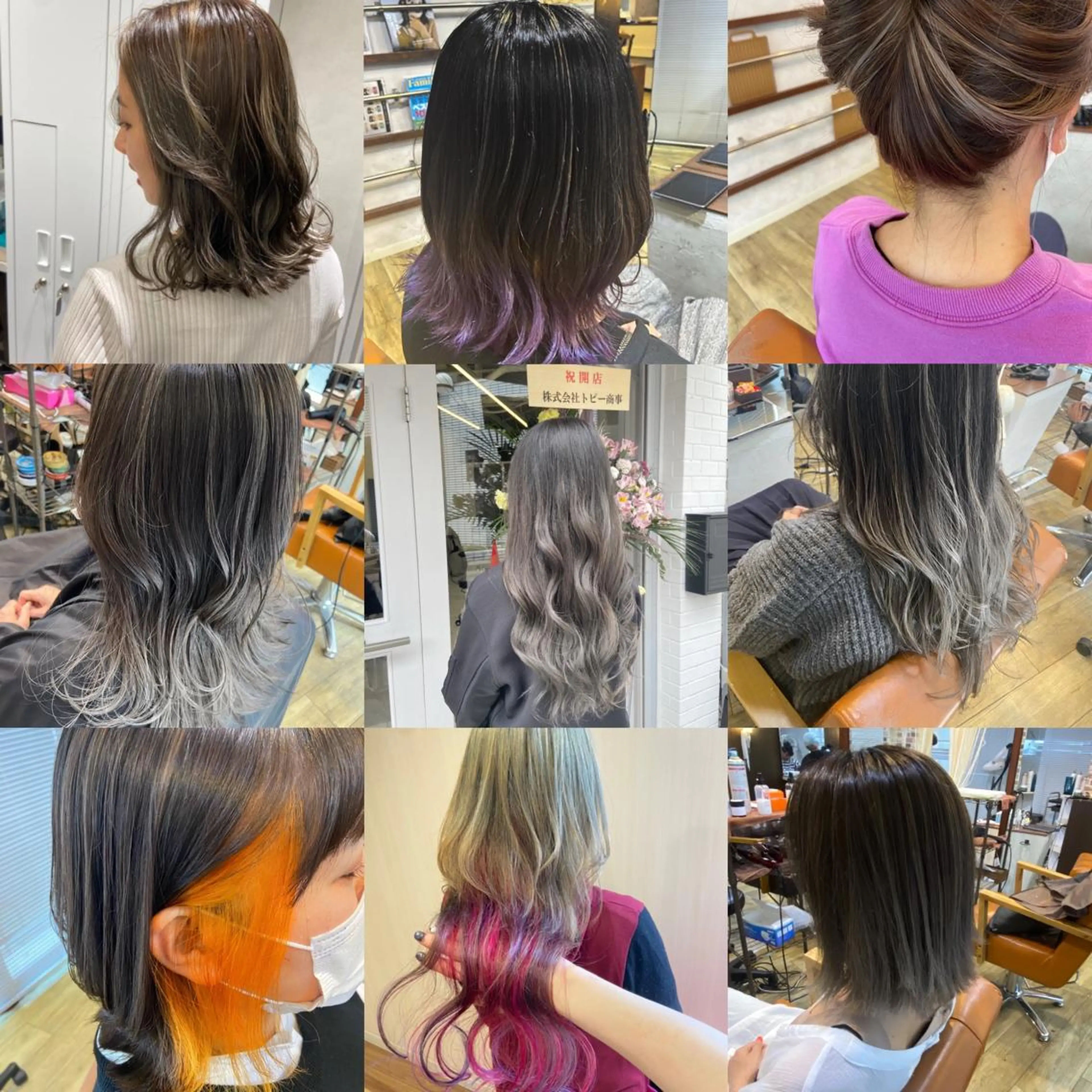 カラー デザインカラー 川本 あゆのヘアスタイル