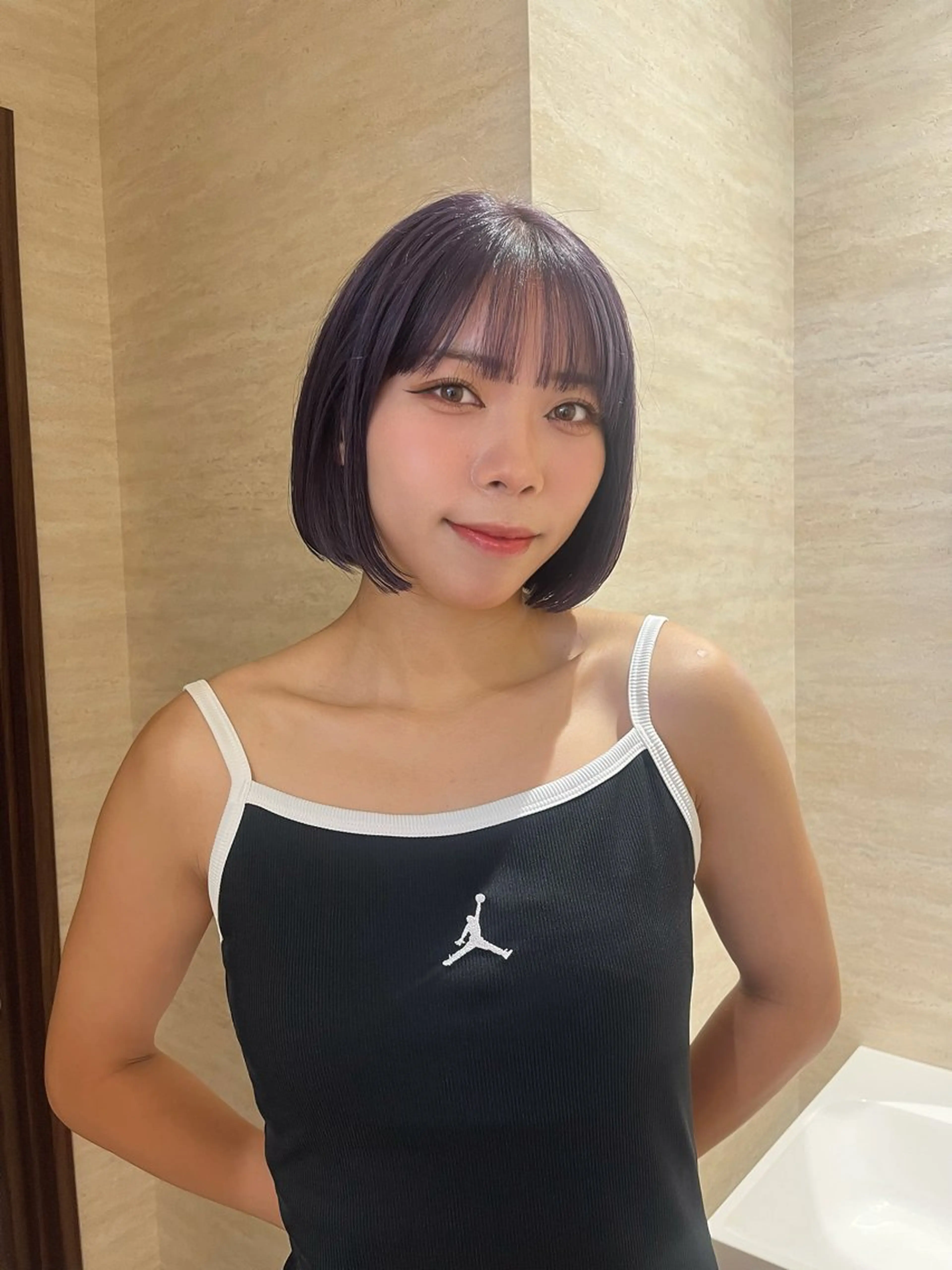 ショート カラー 柔らかい艶暖色 レイヤー🫧姫汝のヘアスタイル