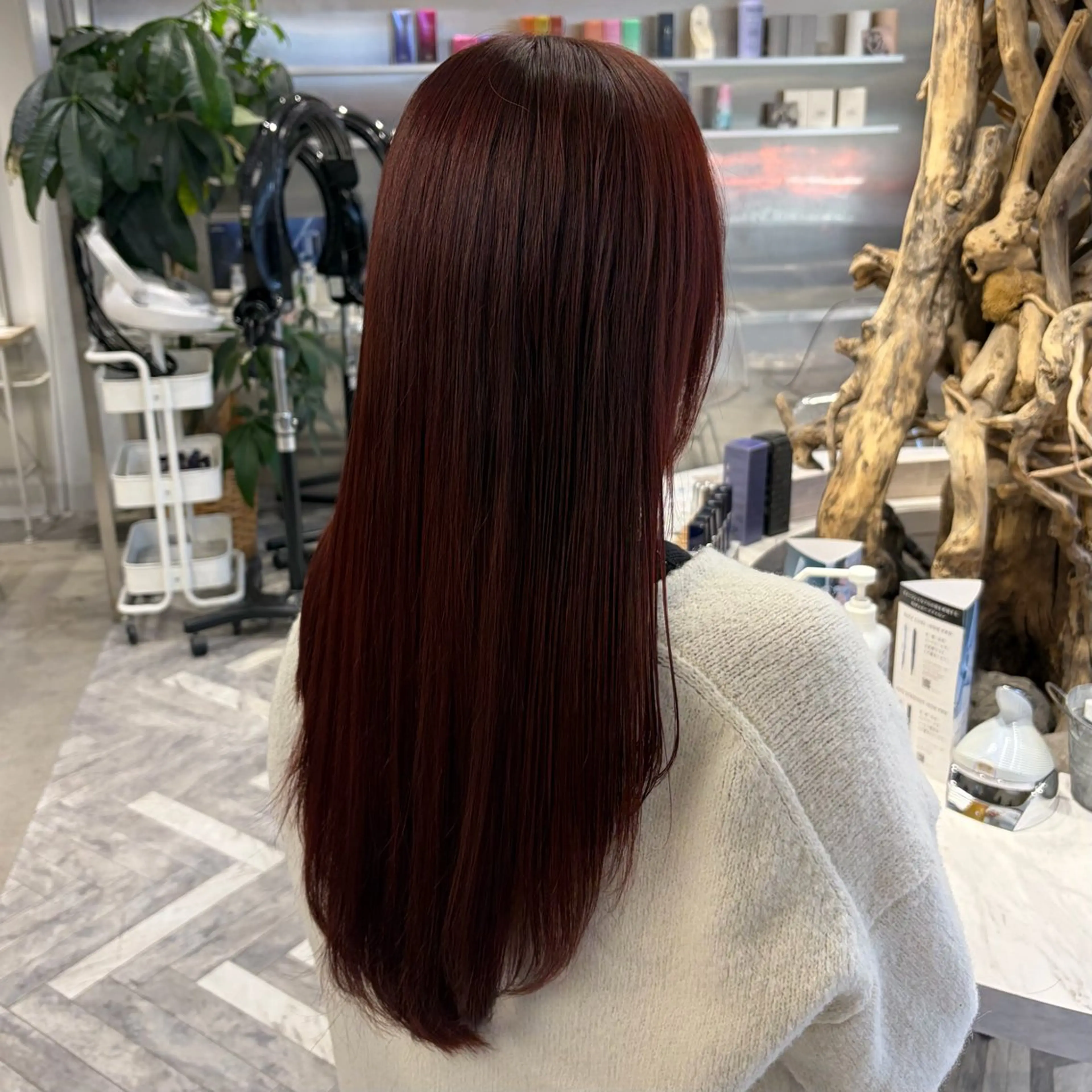 ロング カラー ヘアカラー ななみ.⋆𝜗𝜚 暖色艶カラー/まつパのヘアスタイル