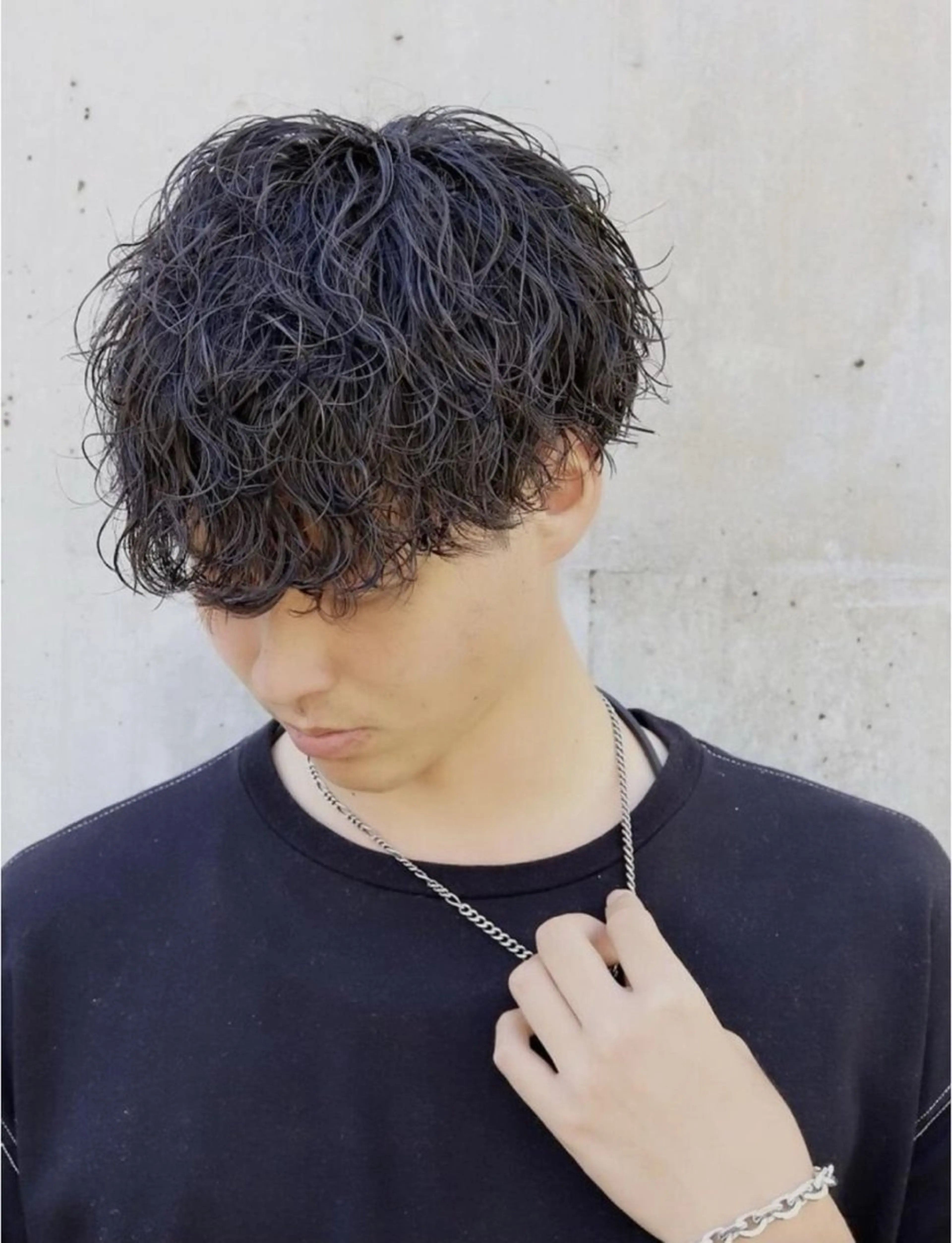 カット×波巻きパーマの写真