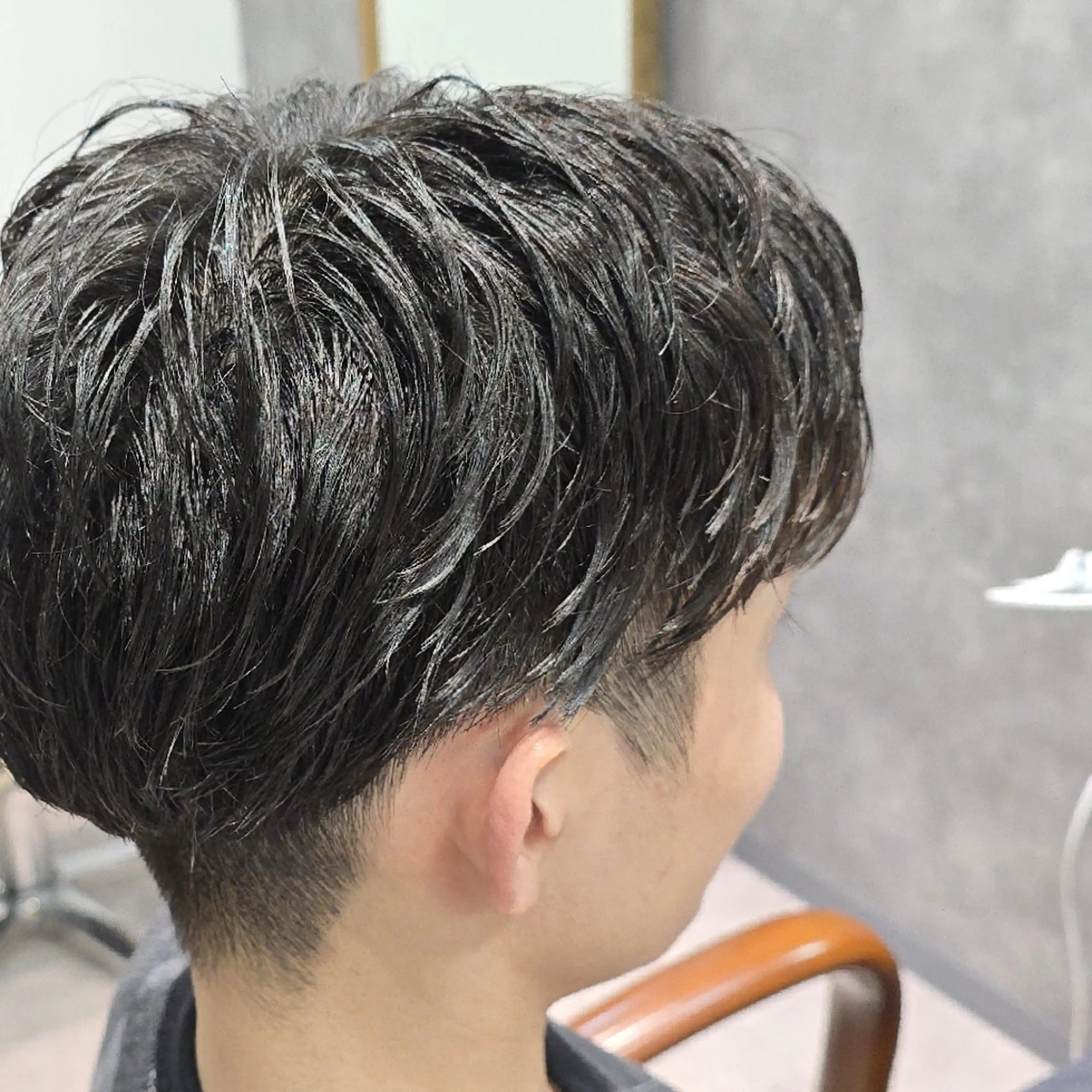 パーマ メンズ ショート フェザーパーマ メンズパーマ レイヤーカット メンズ✂️/ 津田沼駅/レントのヘアスタイル