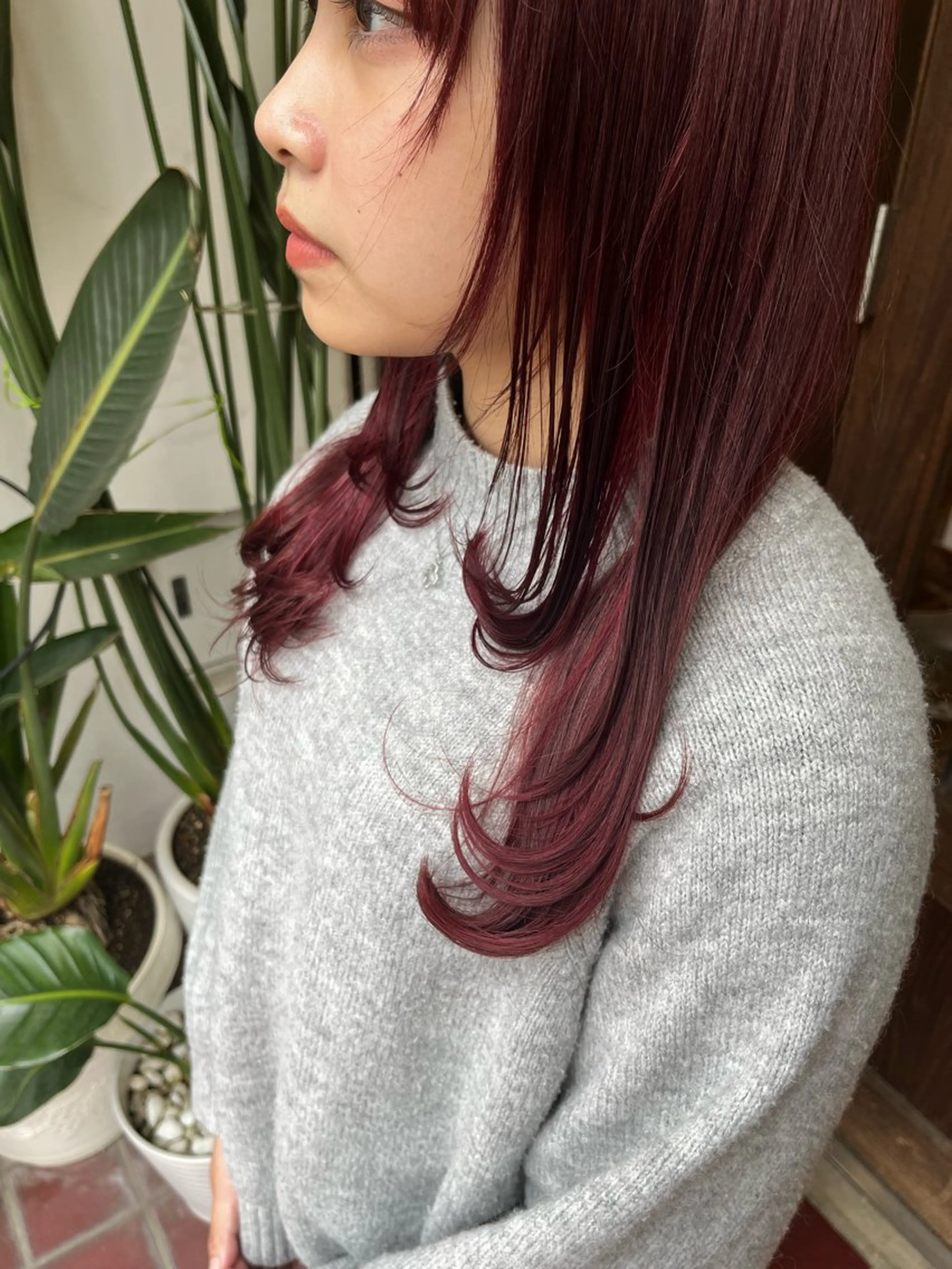 セミロング カラー インナーカラー ヘアカラー トリートメント ヘッドスパ 🫧ハイトーン/ ブリーチ🫧白石航汰のヘアスタイル