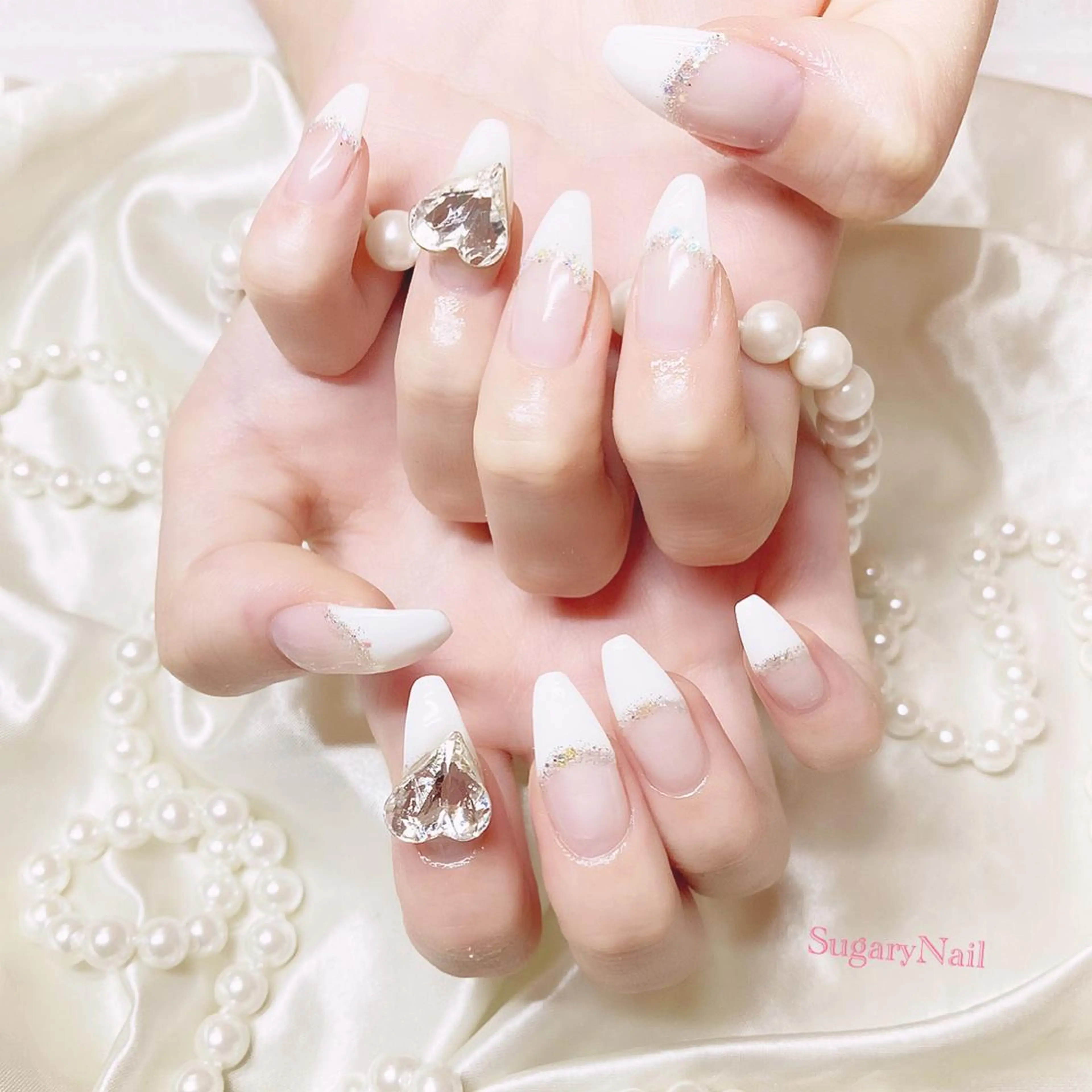 ネイル フレンチネイル ハンドネイル SugaryNail Rinaのネイルデザイン
