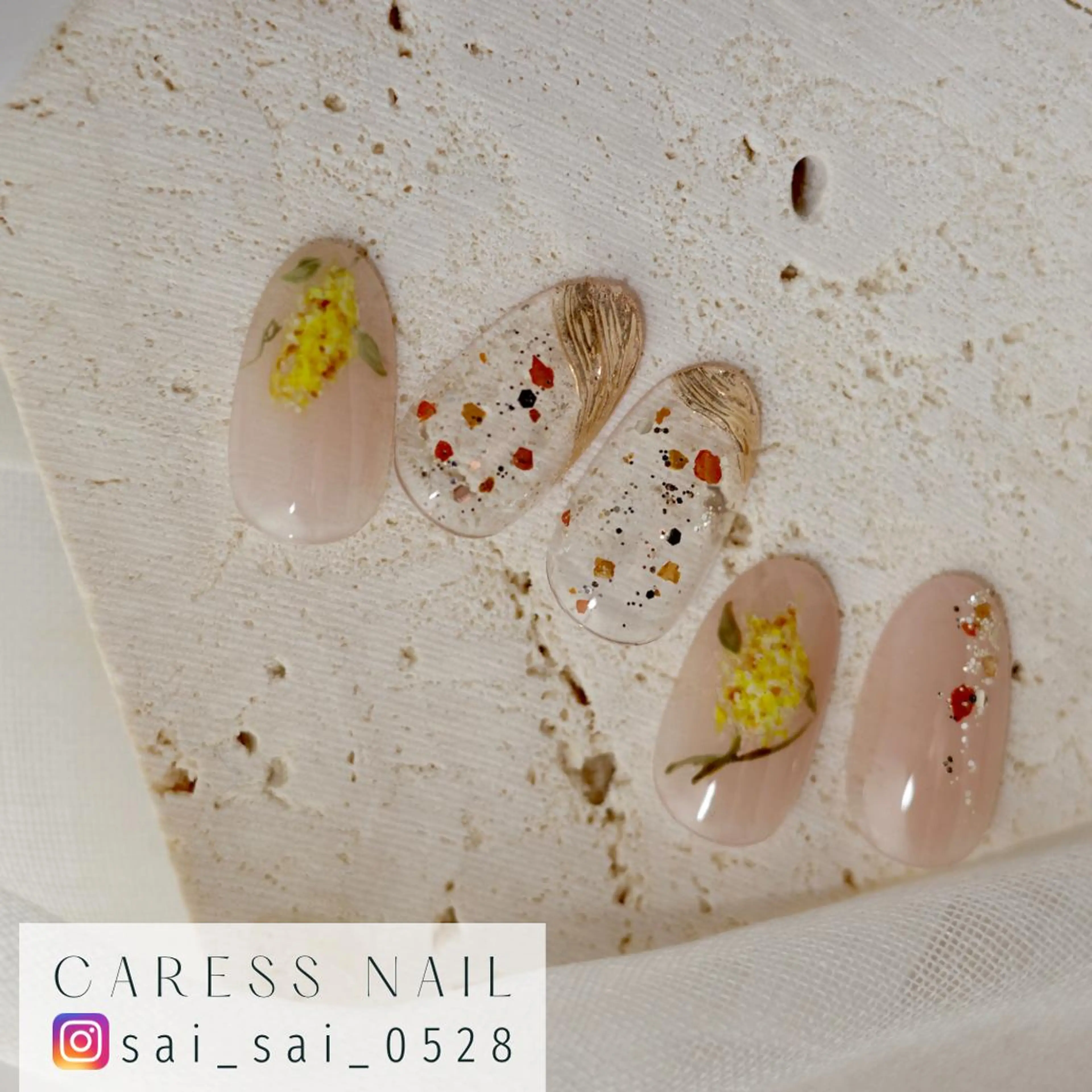 ネイル caress nail カレスネイル 代々木上原所属・カレスネイル さいのネイルデザイン