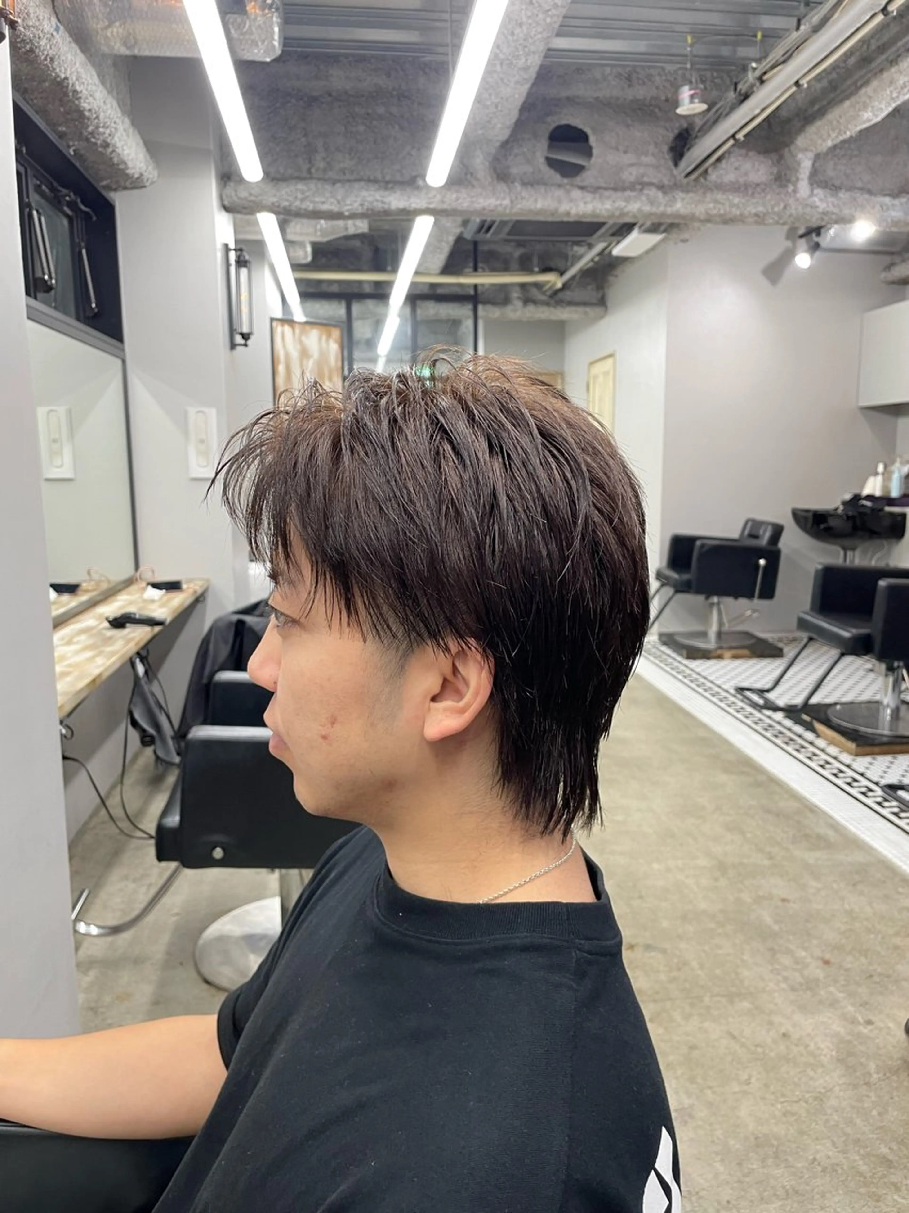 カラー パーマ メンズ パーマ トリートメント ヘアセット 新宿/韓国ヘア/ 髪質改善ストレートのヘアスタイル