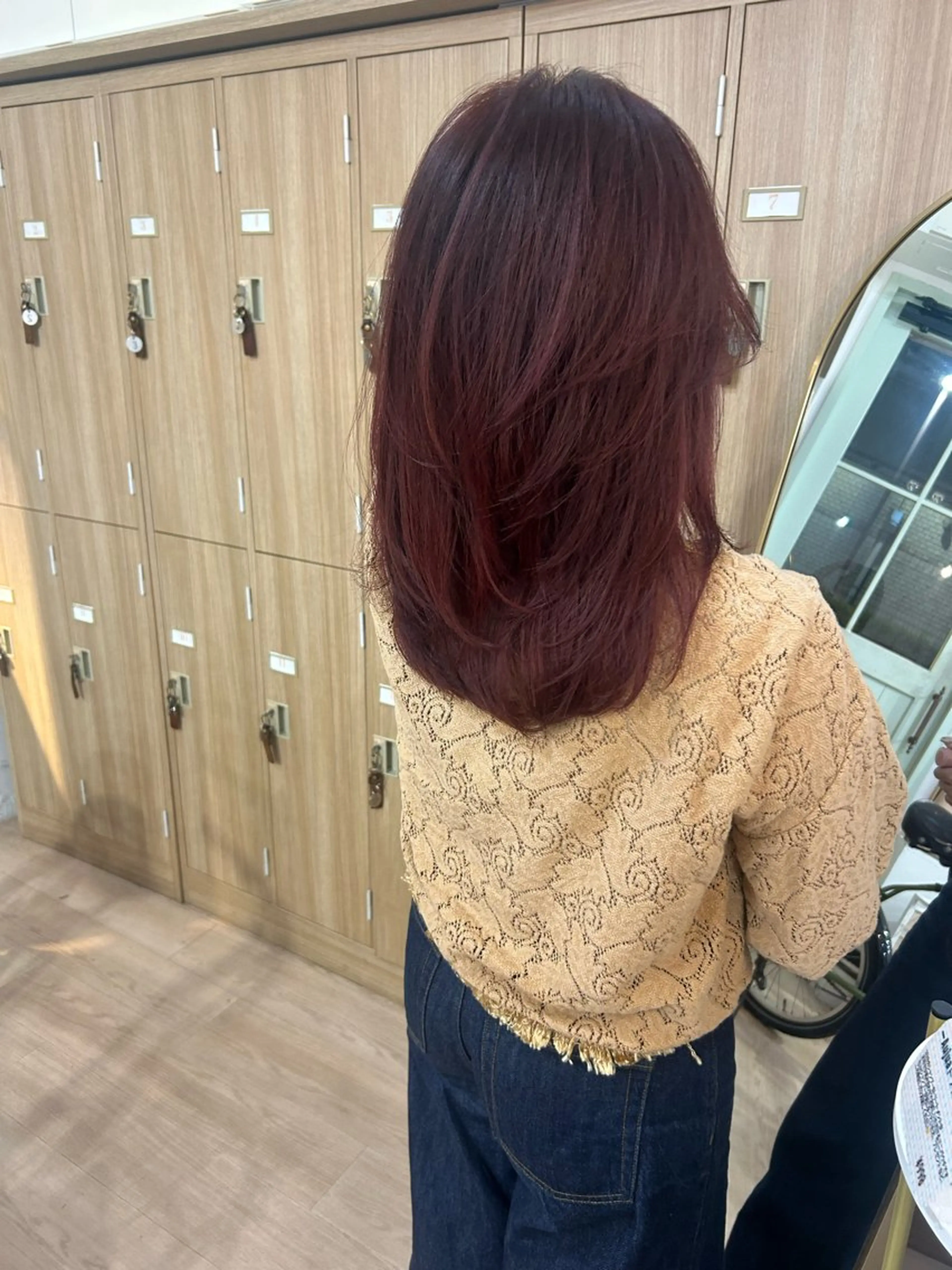 セミロング カラー レイヤーカット/髪質 改善✨/藤田侑花のヘアスタイル