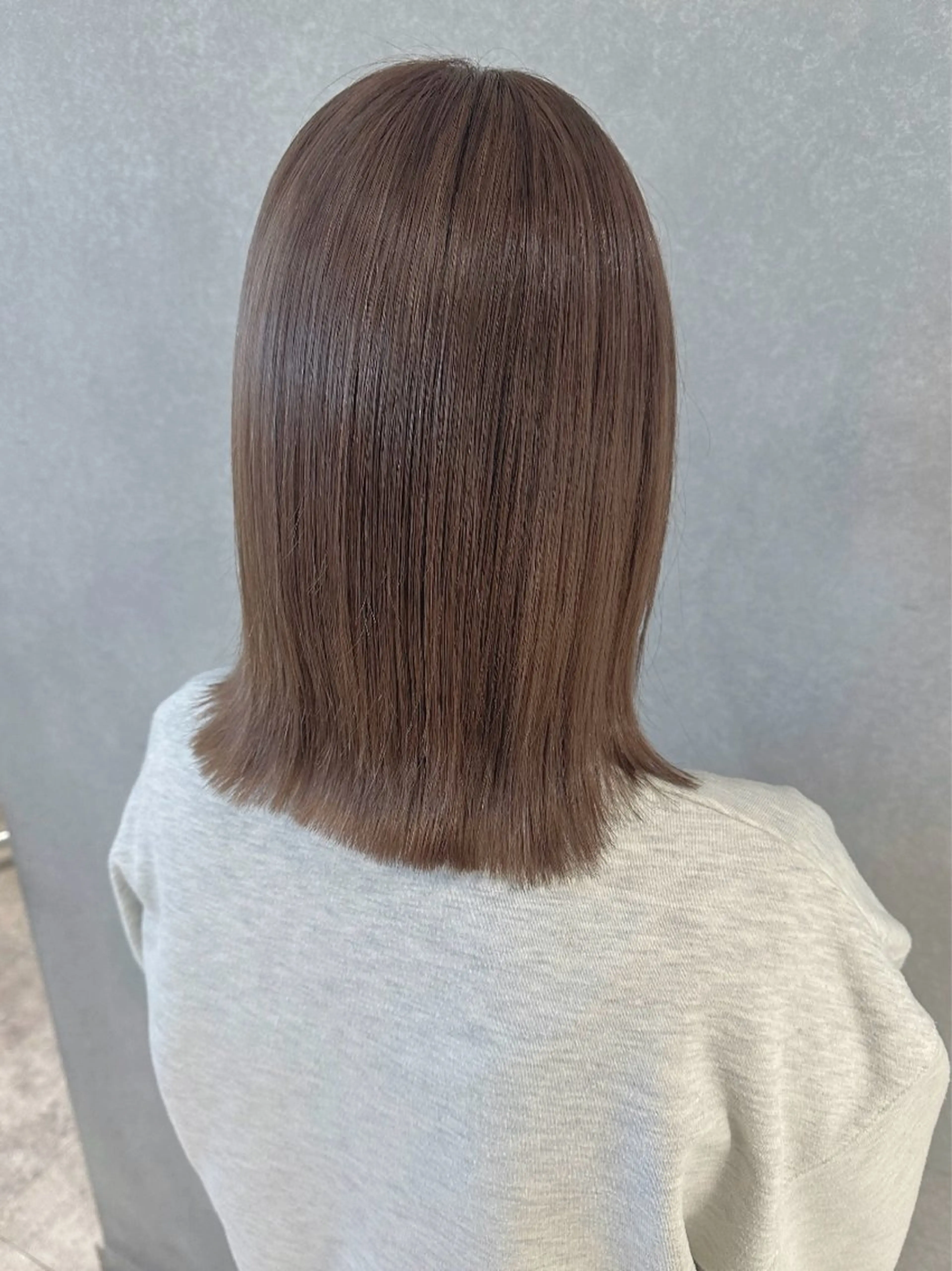 ミディアム カラー ヘアカラー 唐澤 千尋のヘアスタイル