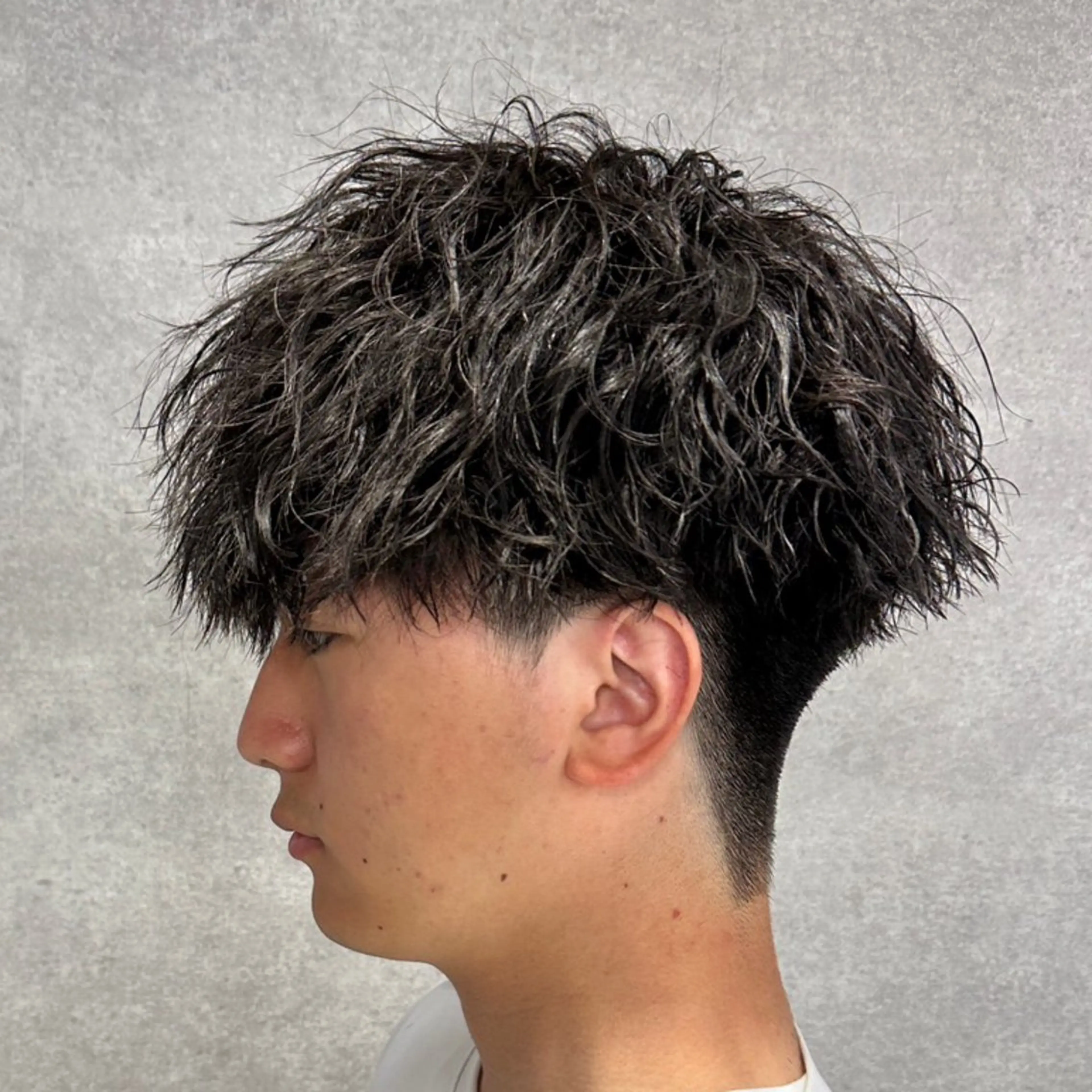 パーマ メンズ 渋谷サーフカール アメカジ美容師のヘアスタイル