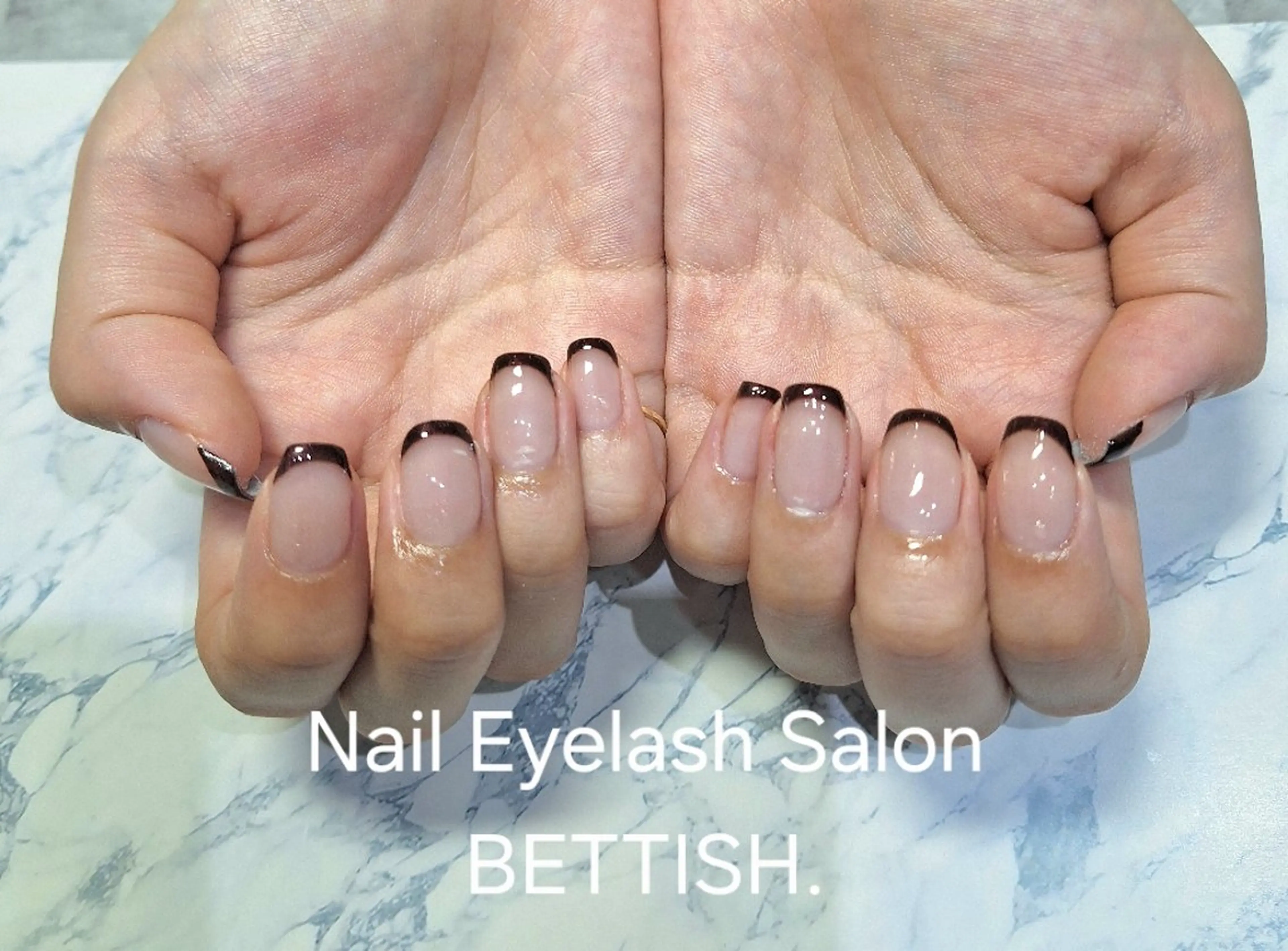 ネイル ボルドー フレンチネイル BETTISH AIRIのネイルデザイン