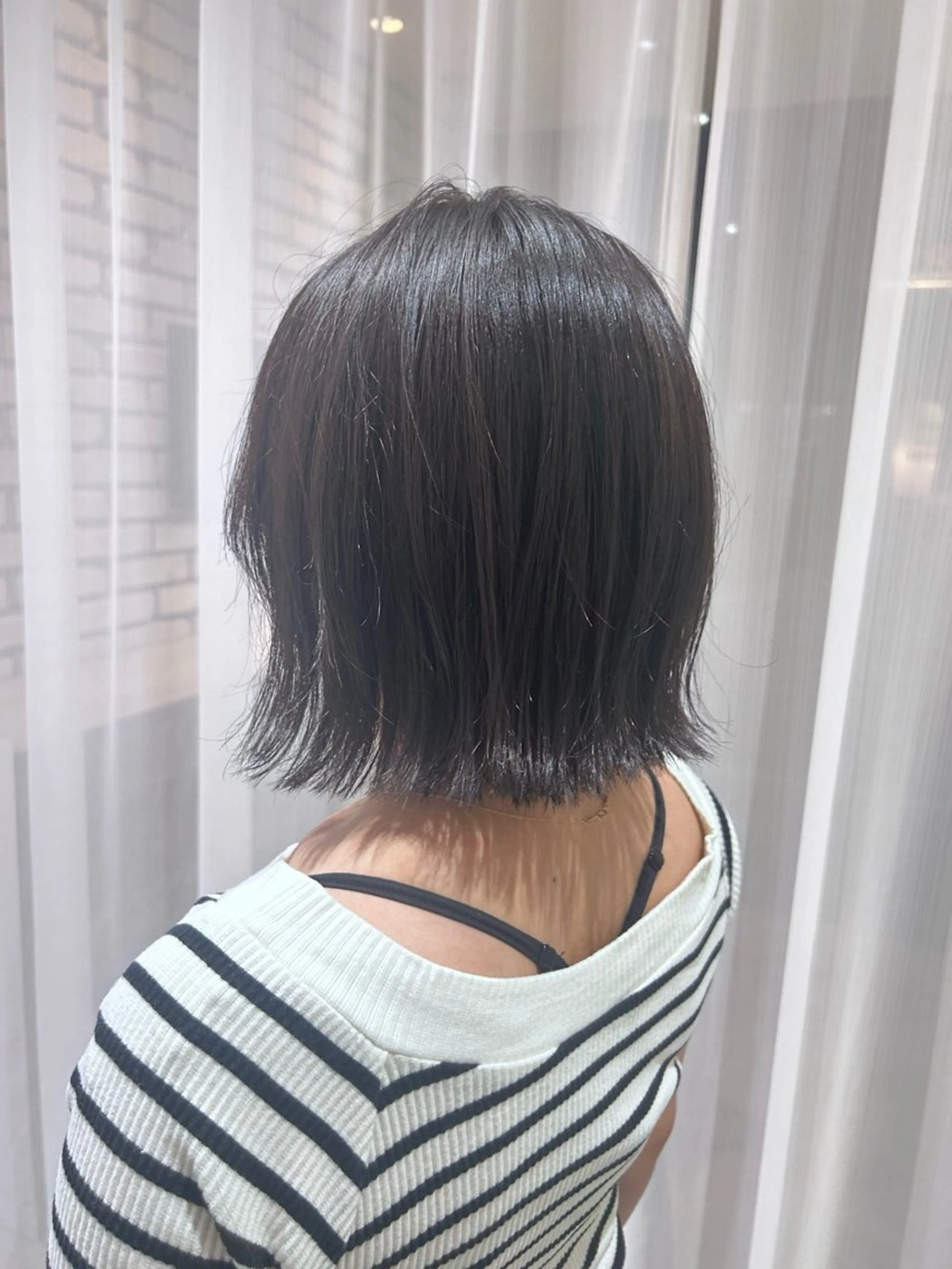 ミディアム ボブ 🤎オリーブカラー× パーマ特化💫森口のヘアスタイル