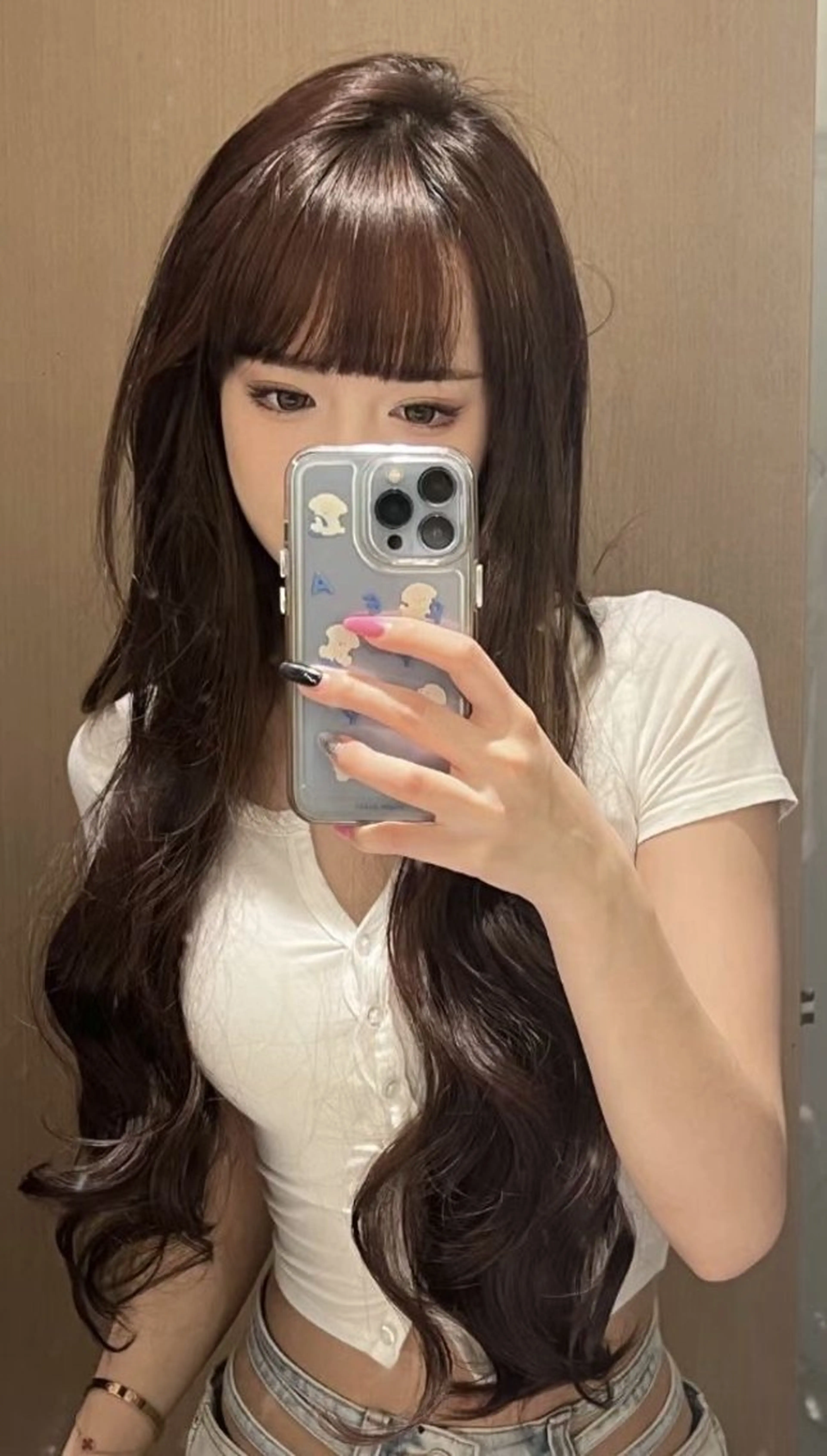 セミロング カラー カット ヘアカラー トリートメント 山崎/ボブ縮毛矯正 レイヤー髪質改善のヘアスタイル