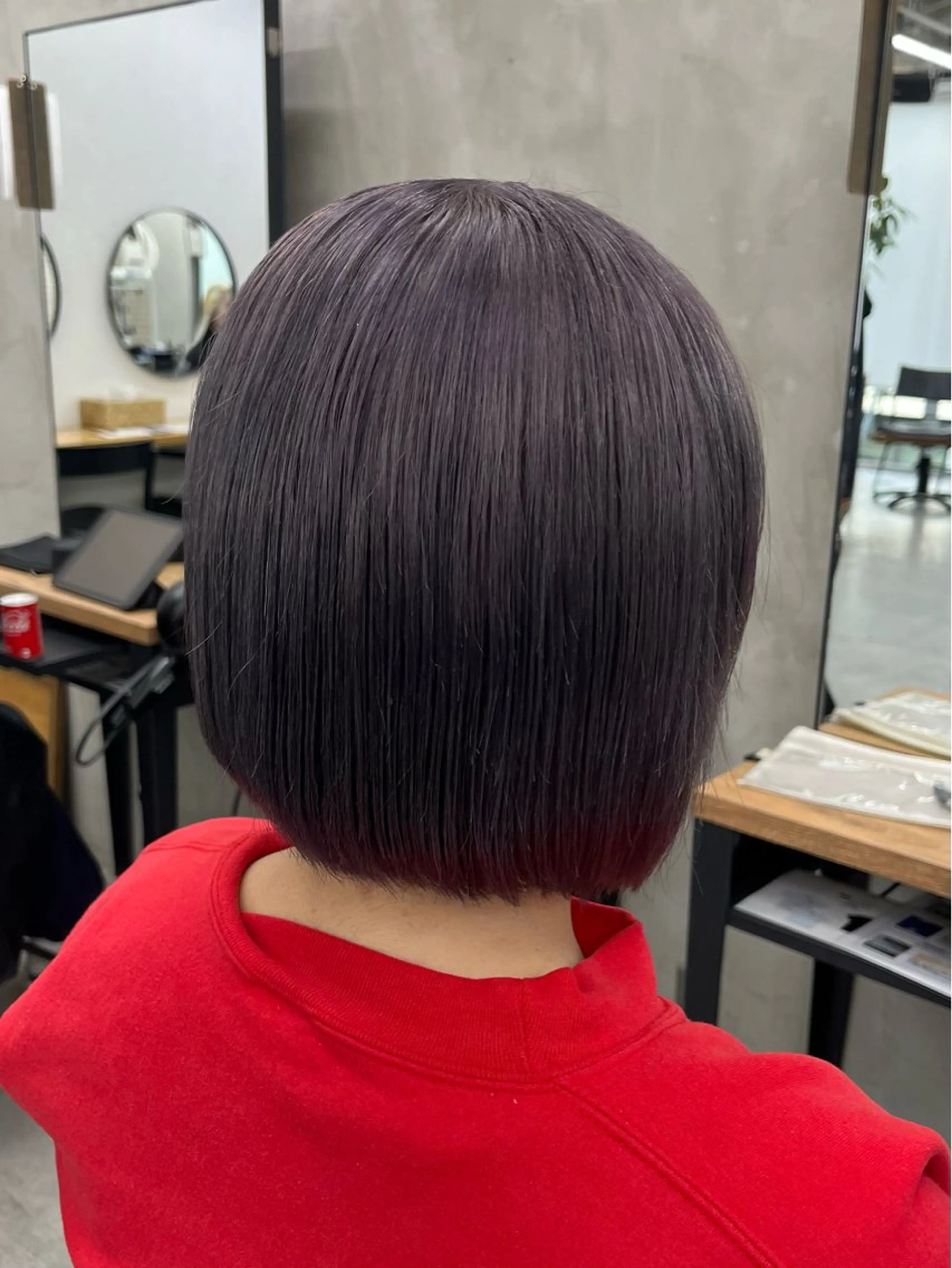 ショート カラー ヘアアレンジ グレージュ ラベンダーカラー ラベンダーグレージュ ラベンダーグレー 🫧透明感カラー/ ナルハ🫧のヘアスタイル