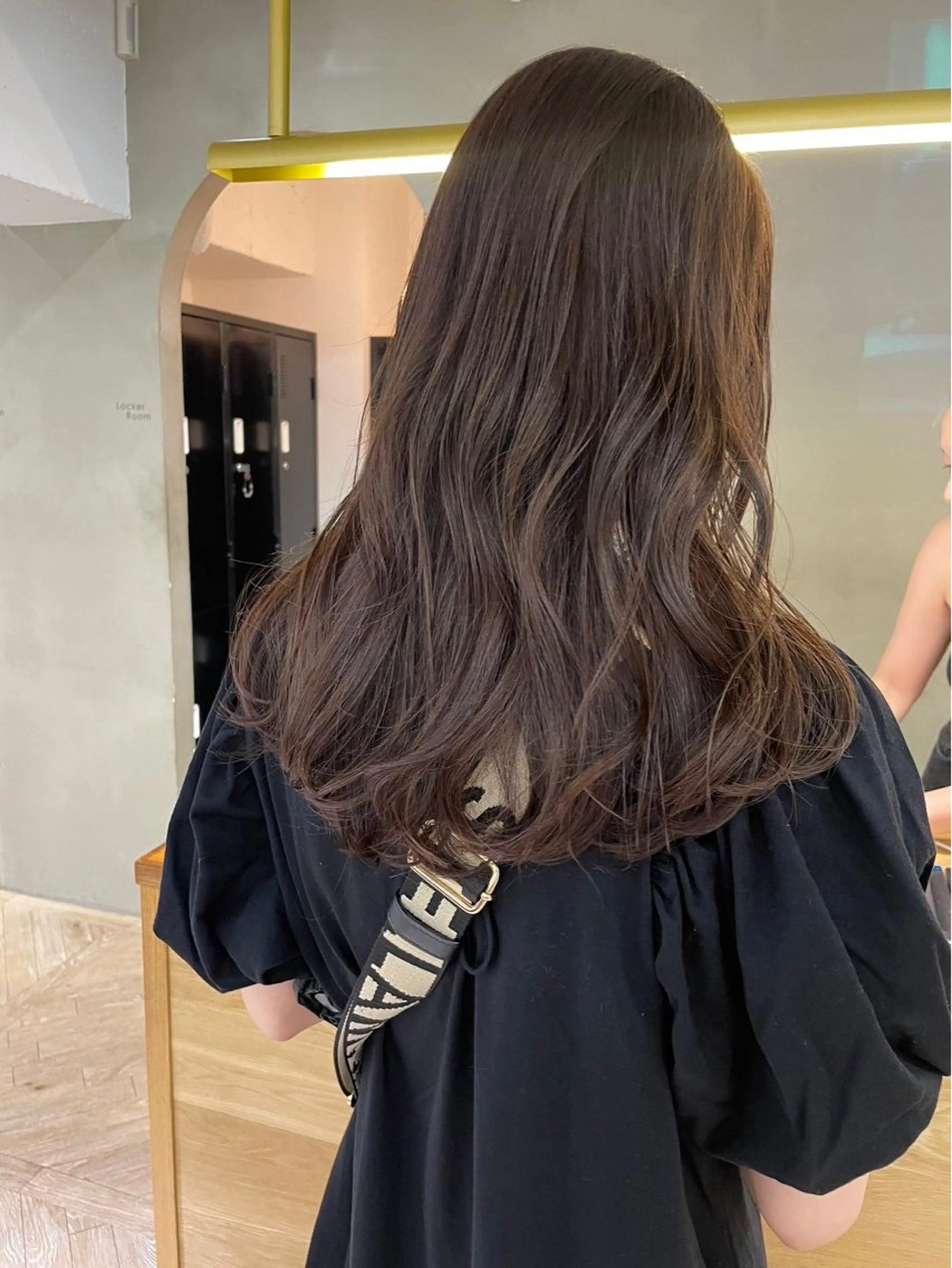 セミロング カット ヘアカラー レイヤーカット/暖色 カラー/mao🎀のヘアスタイル