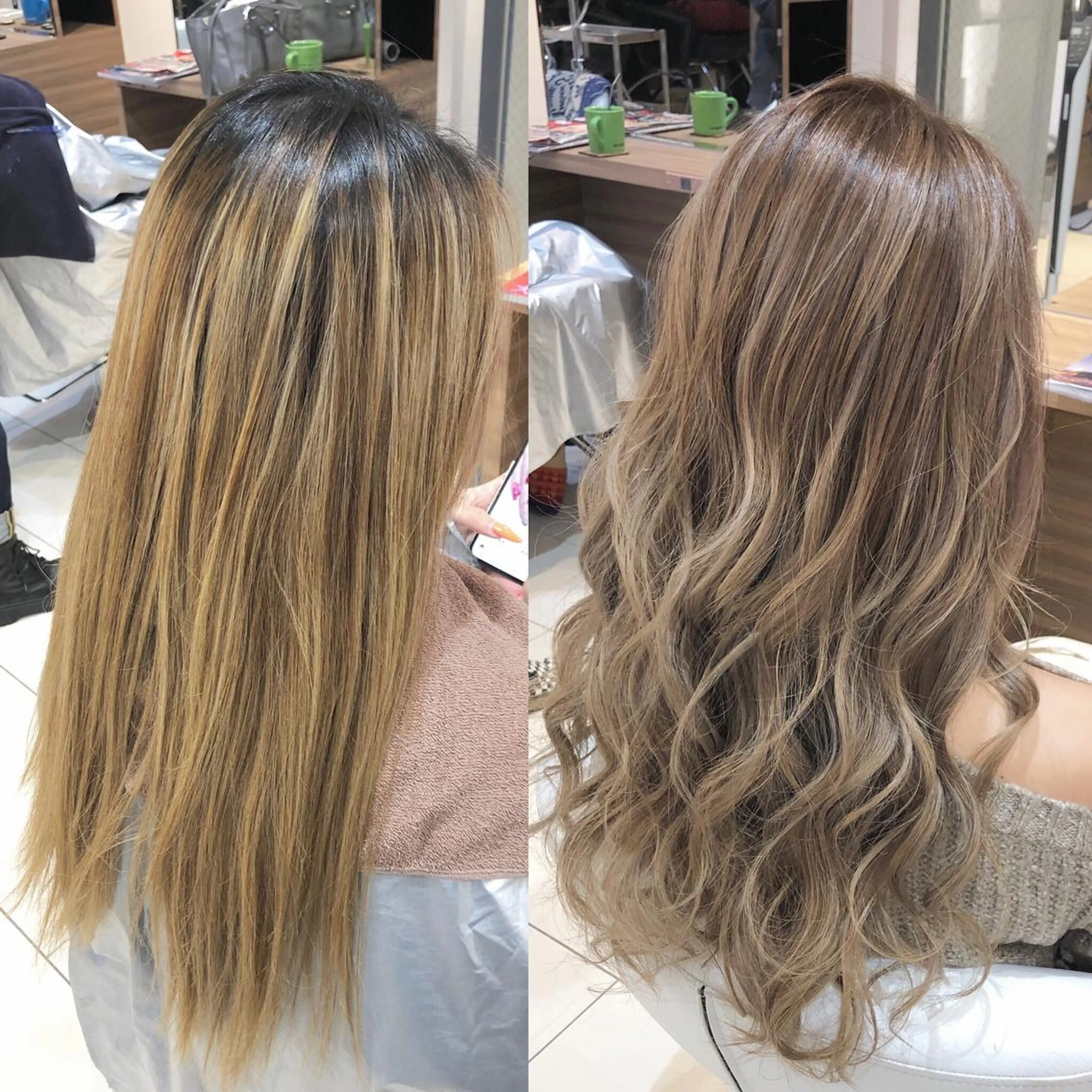 ロング カラー パーマ マツエク・マツパ ベージュカラー 透明感カラー ヘアカラー トリートメント エクステ 【Diar】オーナー アキヨシケンタのヘアスタイル