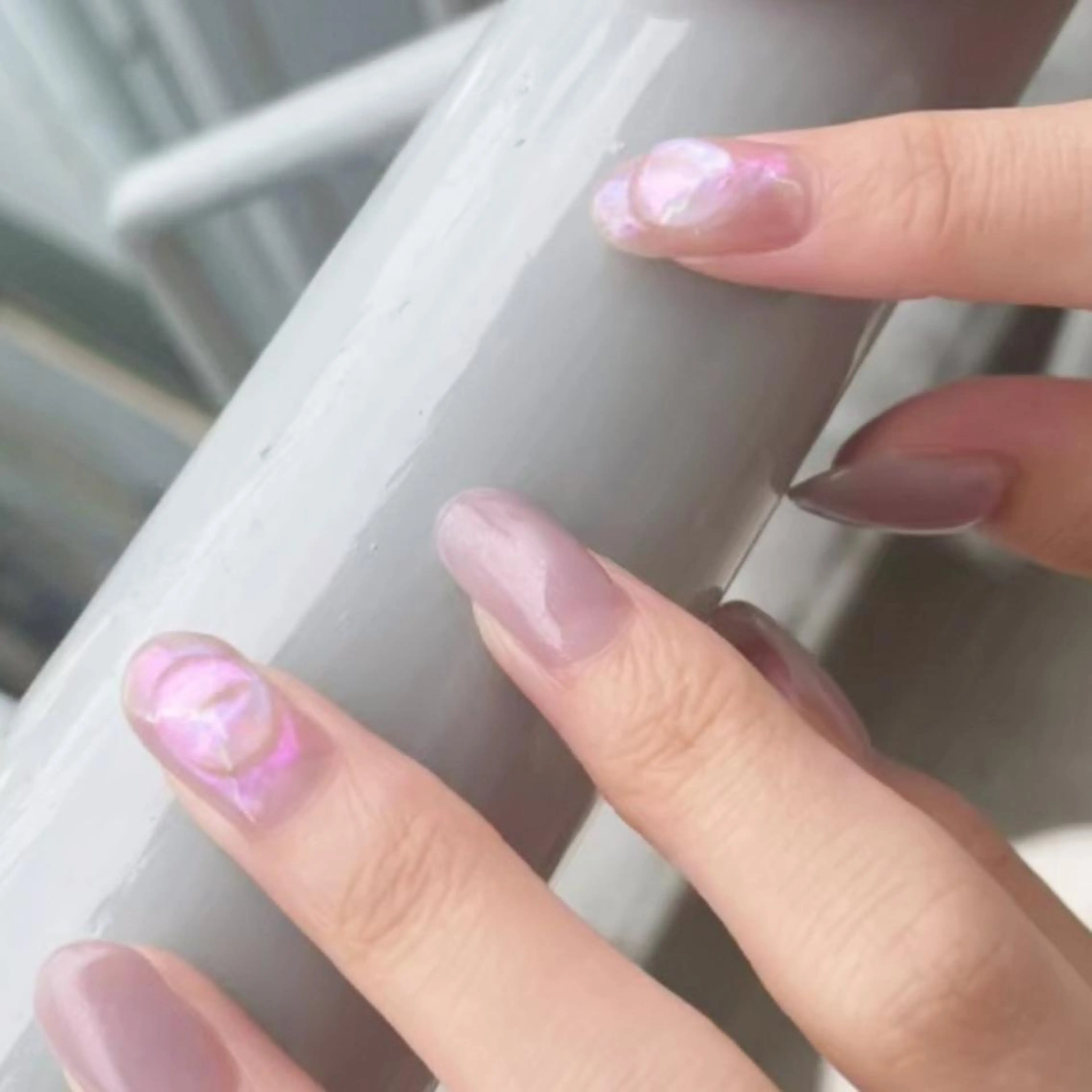 ネイル 氷ネイル・うるうるネイル nicolenail /emureのネイルデザイン