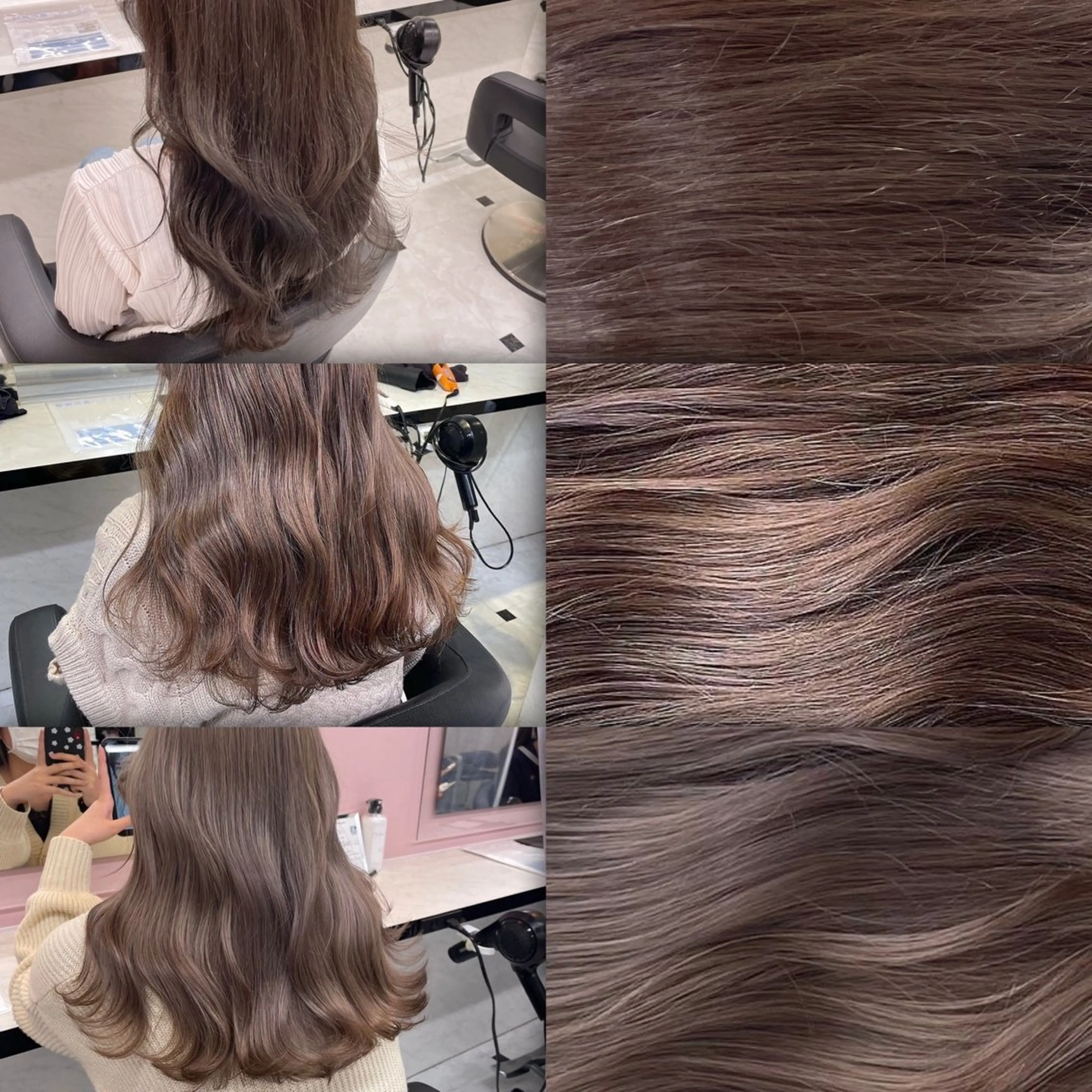 セミロング カラー ヘアアレンジ ヘアカラー トリートメント ヘッドスパ ヘアセット 💖艶と似合わせ💖 カラーカット💖のヘアスタイル