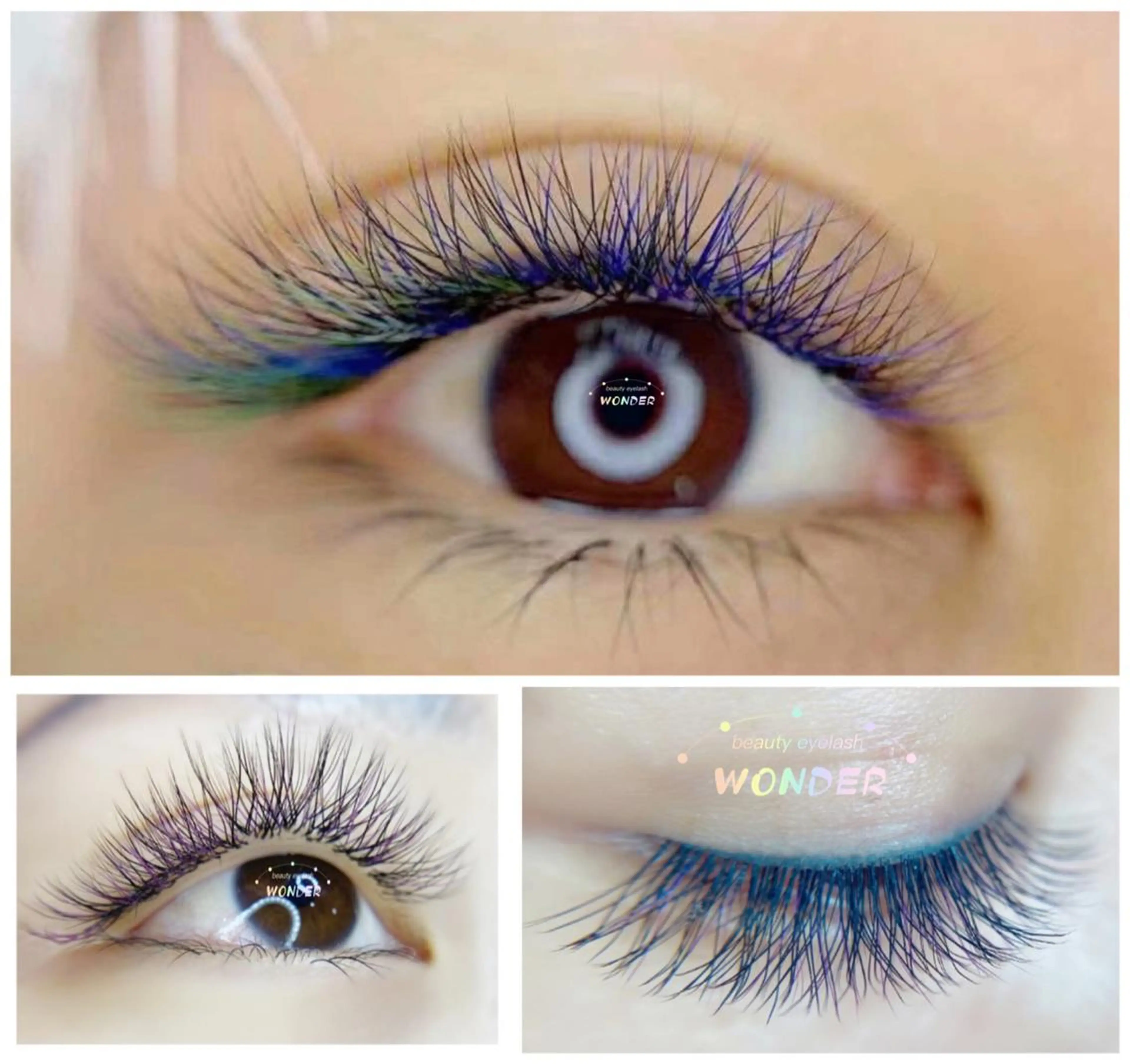 マツエク・マツパ カラーマツエク ワンホンマツエク トータルビューティー サロンワンダーのマツエク・マツパデザイン