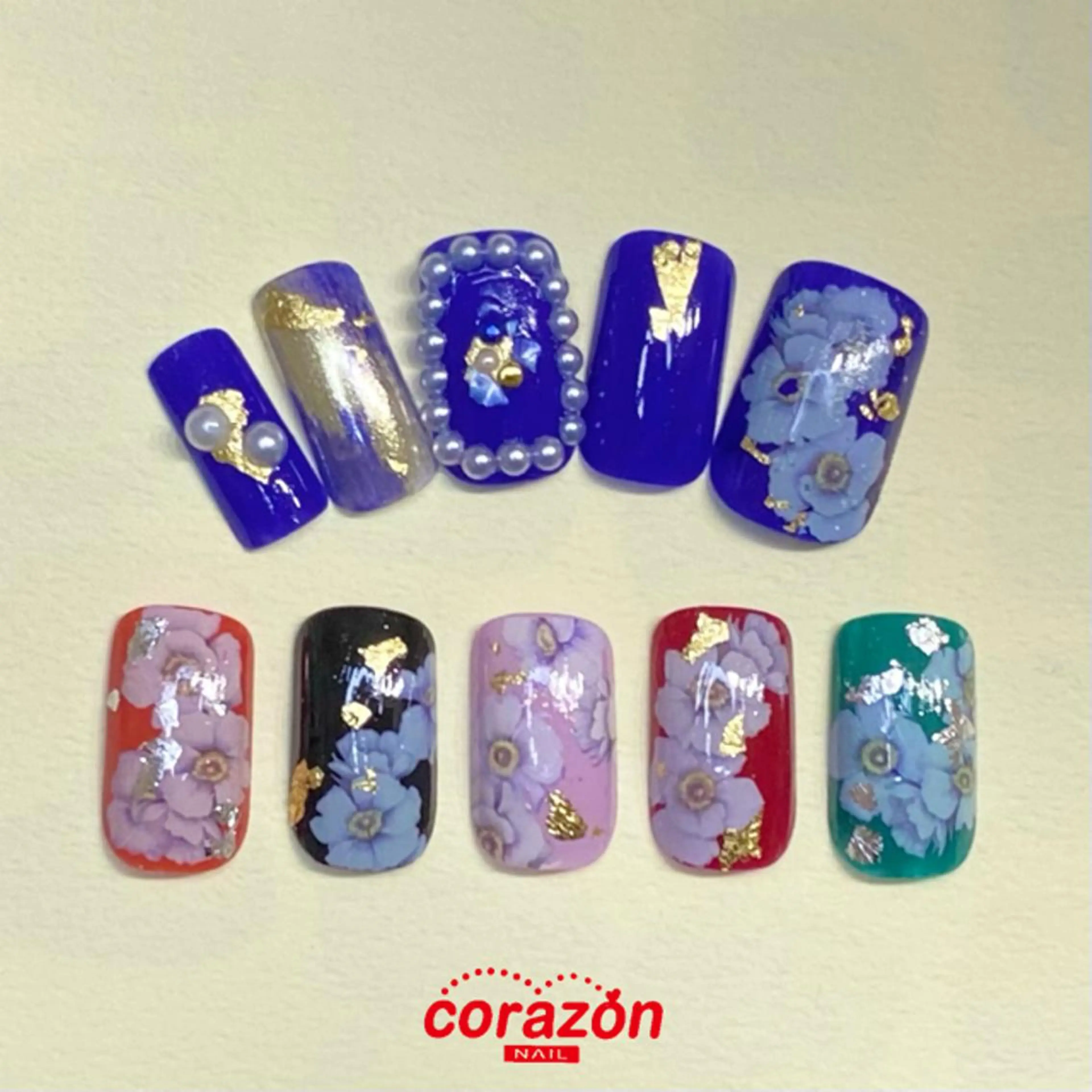 ネイル 成人式 ジェルネイル ネイリスト aicoのネイルデザイン