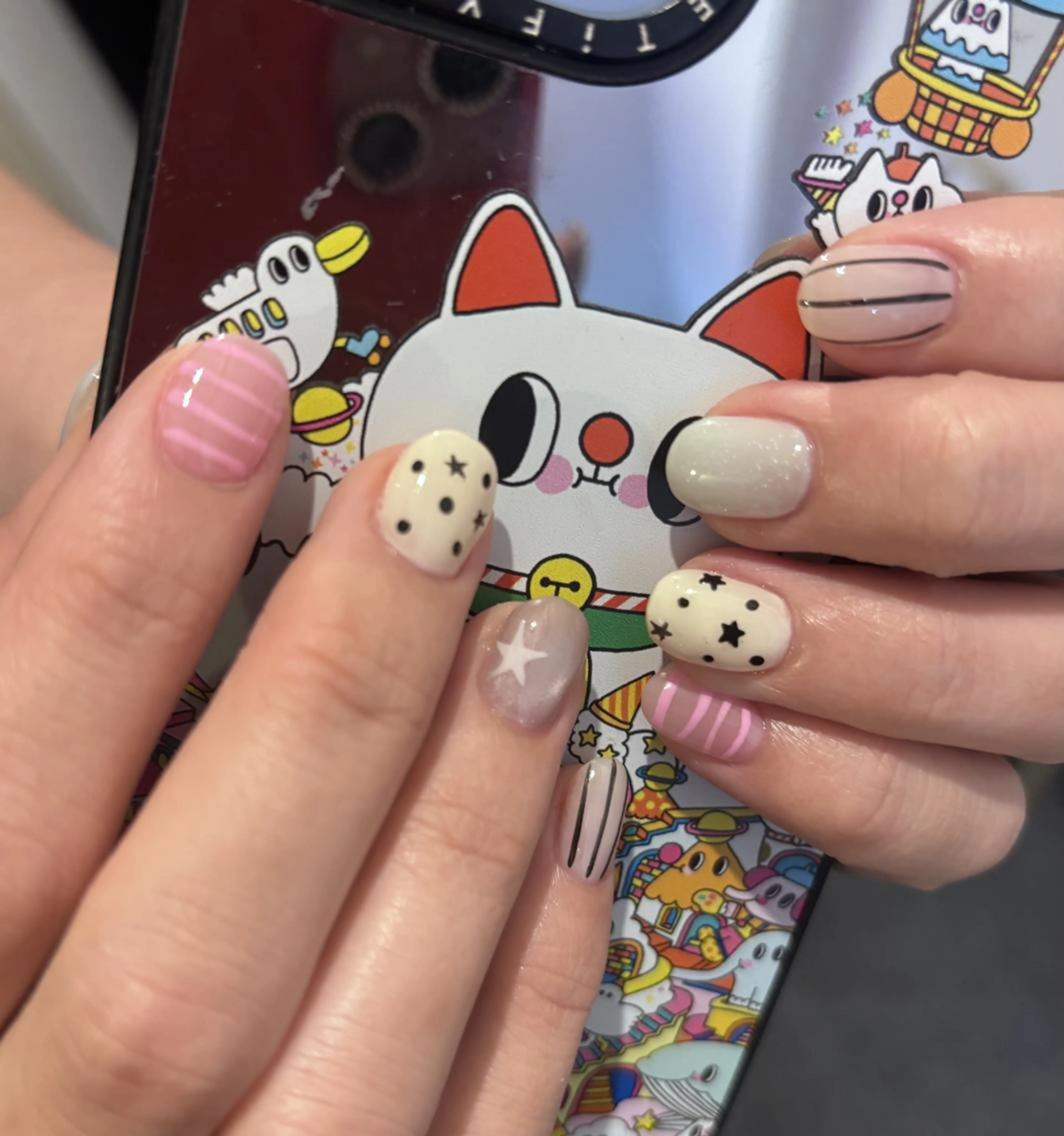 ネイル 長さ出し グラデーション 卒業式 キラキラネイル マグネットネイル Mio💖Belle Nail Salonのネイルデザイン