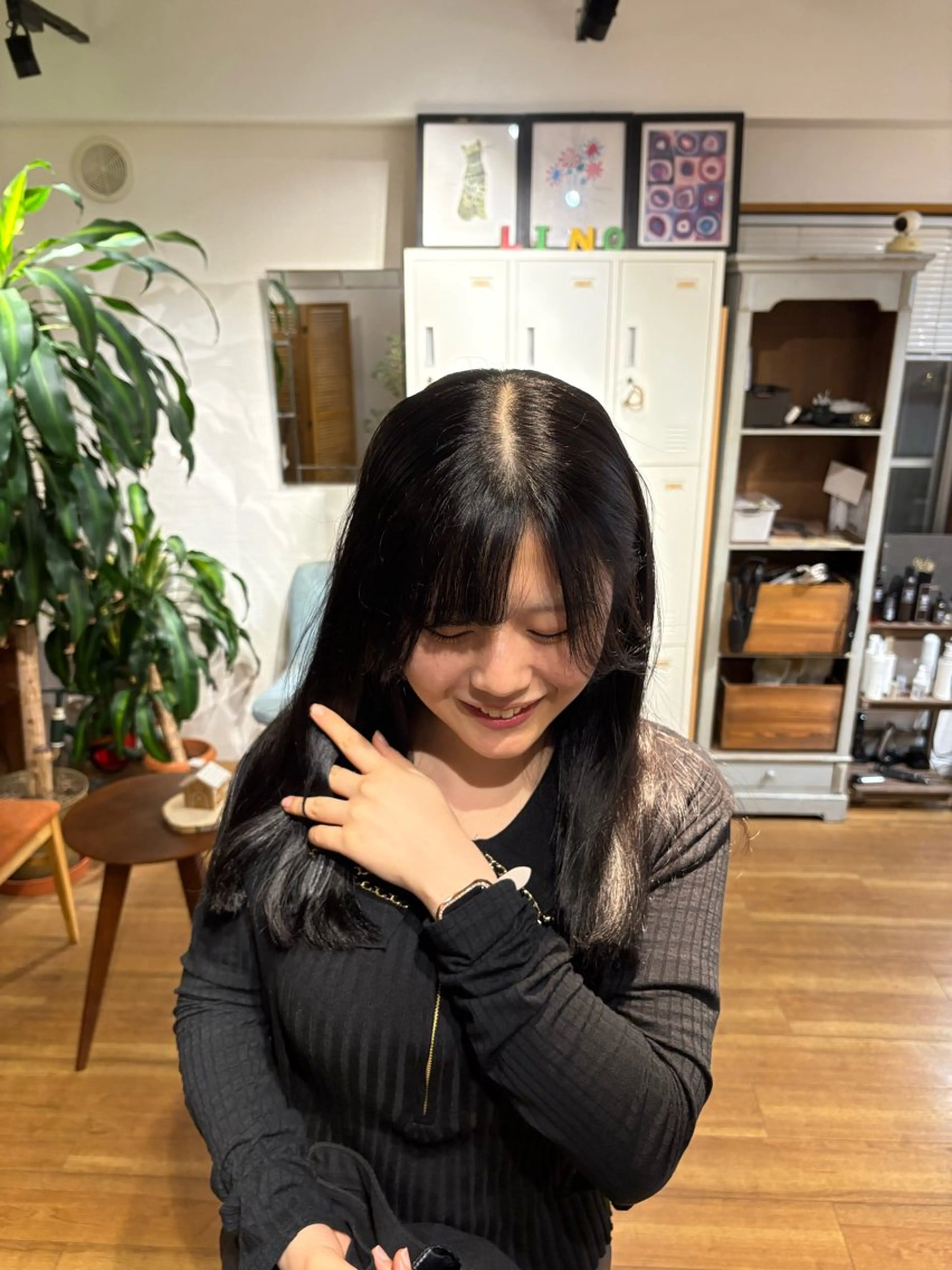 セミロング カラー ラベンダーカラー 髪質改善 トリートメント レイヤー透明感カラー /gima🌱のヘアスタイル