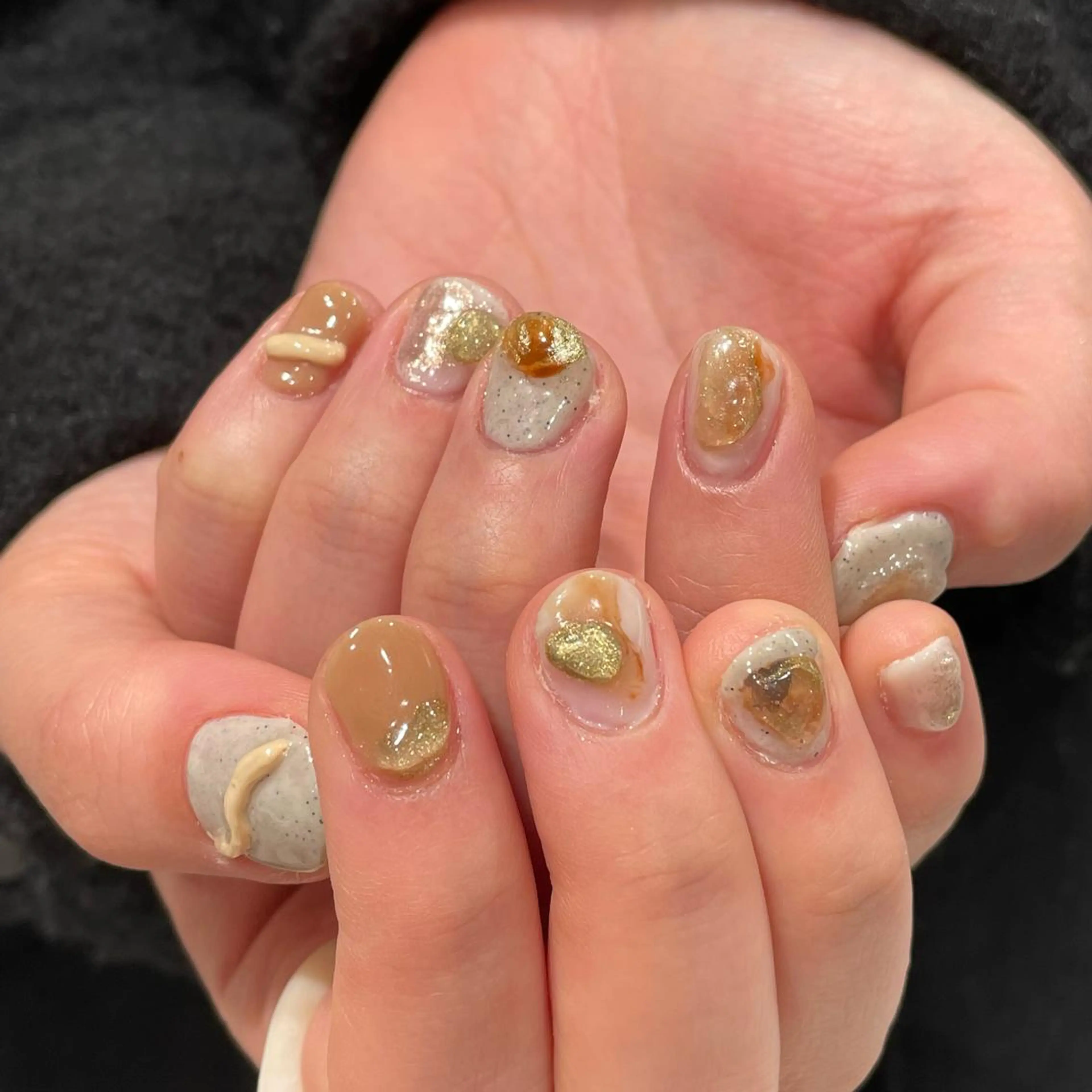 ネイル ジェルネイル パラジェル ハンドネイル 淡色ネイル 🎀moeのネイルデザイン