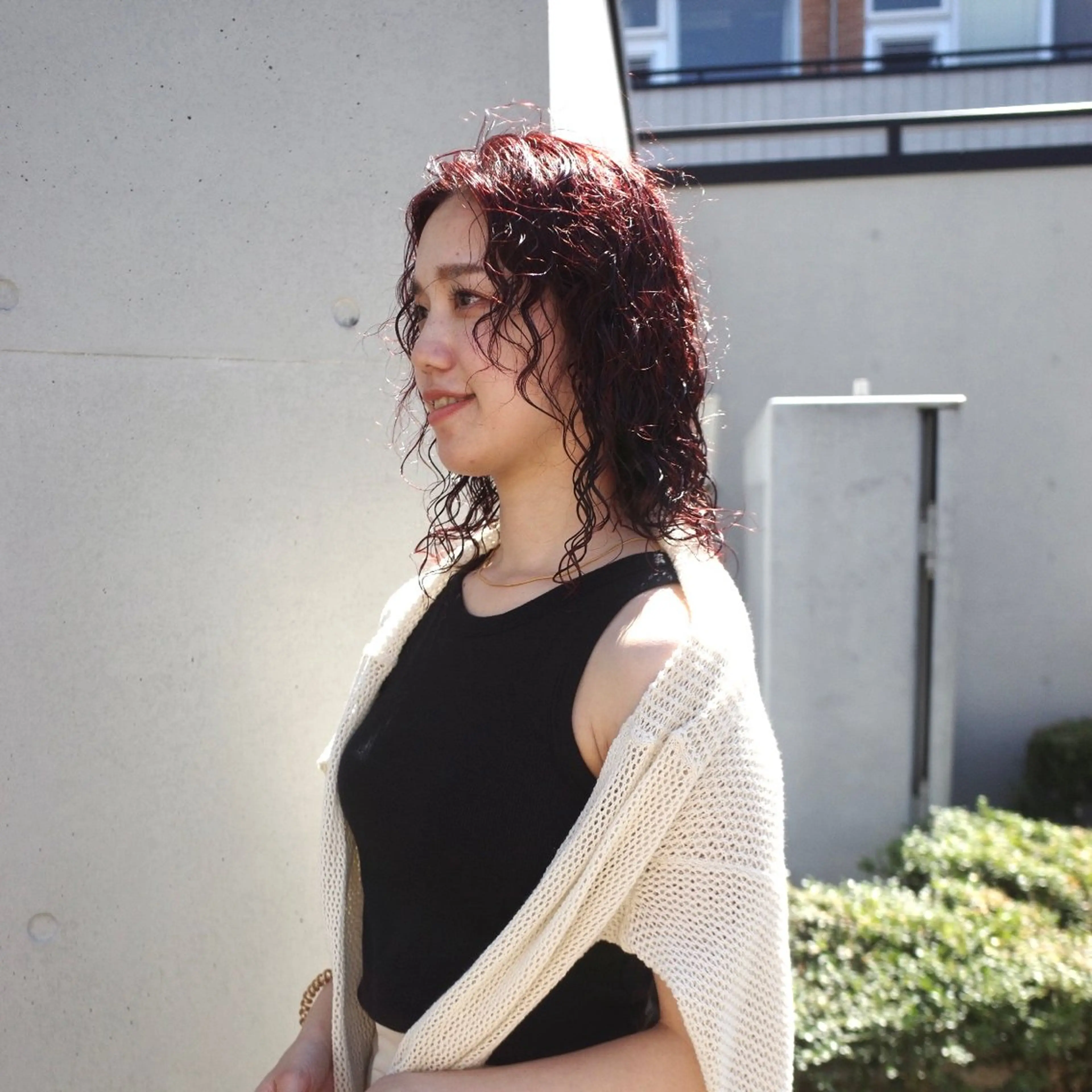 セミロング パーマ セミロングパーマ ボブ ウルフカット カット パーマ 🌈圧倒的デザイン パーマ　関和希のヘアスタイル